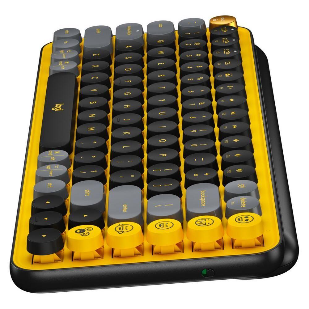 Teclado Logitech Pop Keys Amarillo Blast-3
