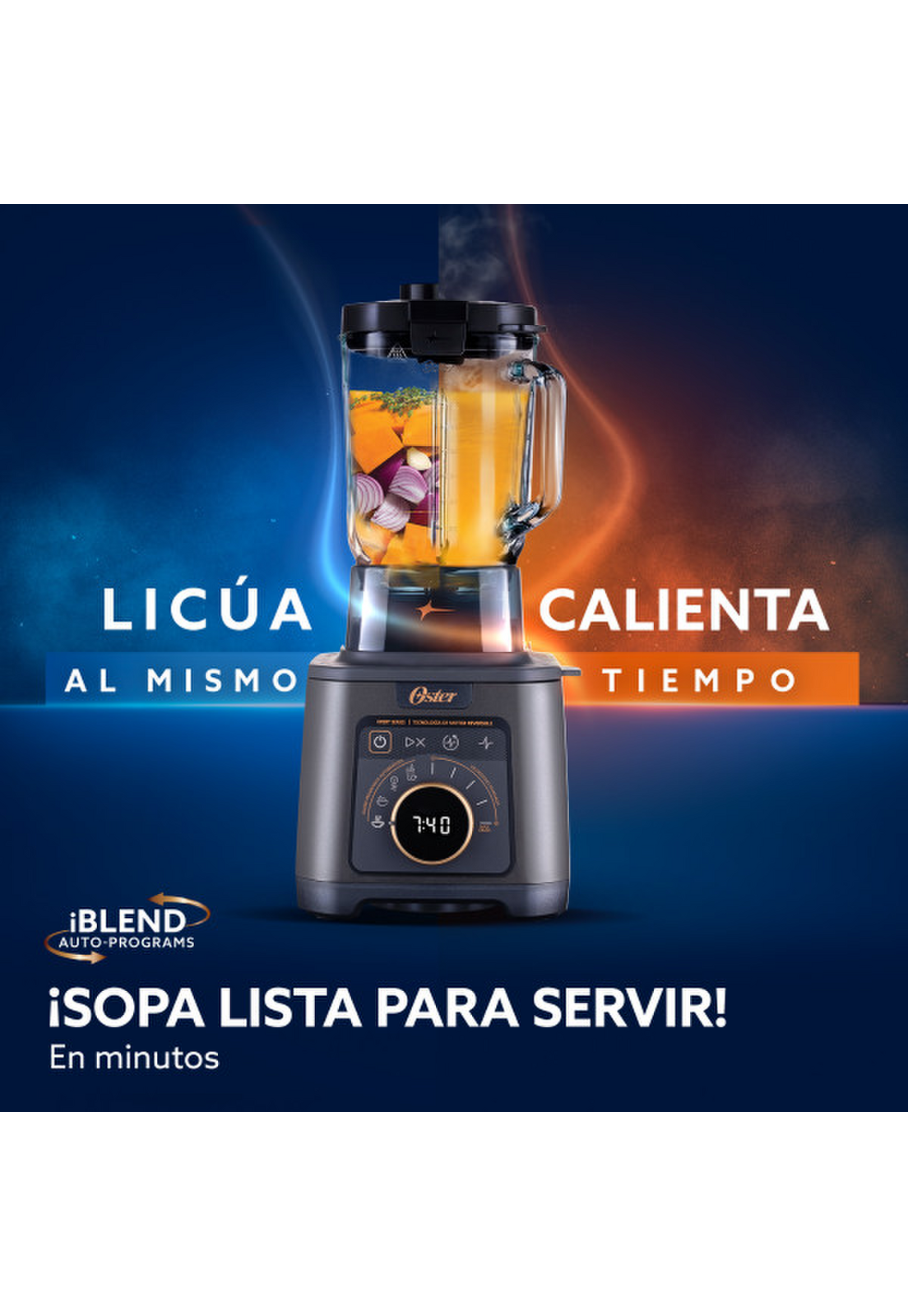 Licuadora Profesional Oster Titan 2200W Vaso Vidrio 2.5L-3