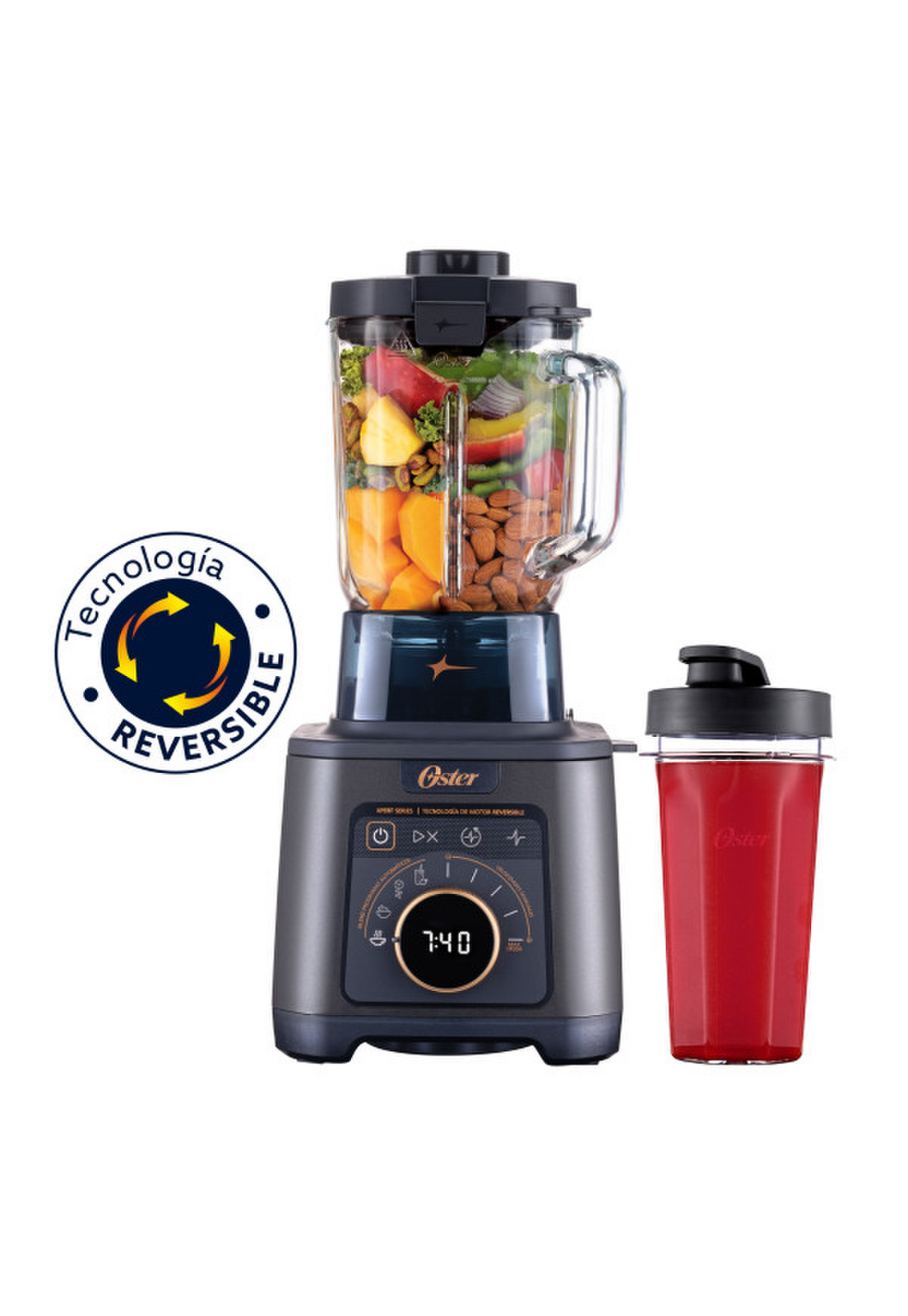 Licuadora Profesional Oster Titan 2200W Vaso Vidrio 2.5L-5