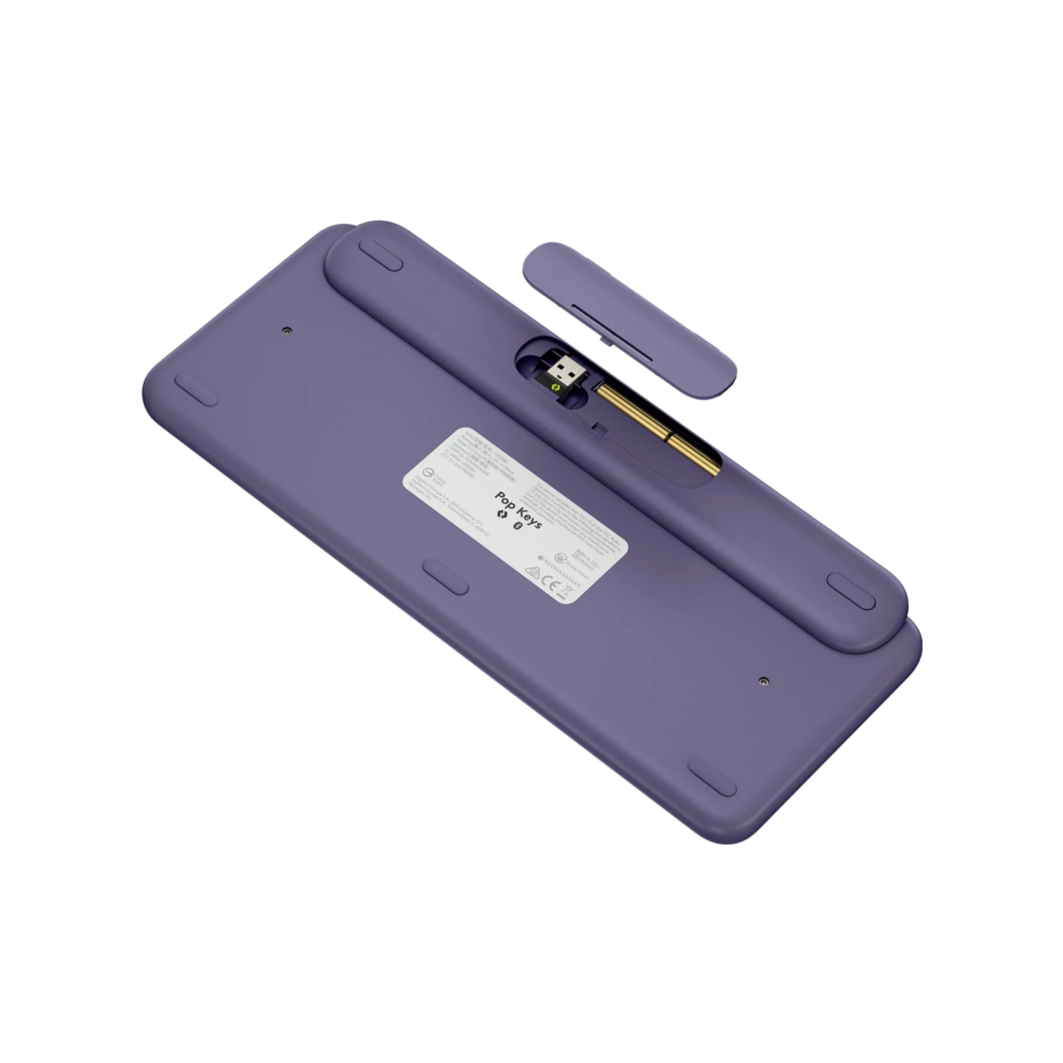Teclado Mecanico Logitech Pop Keys Cosmos Lila con Emojis-4