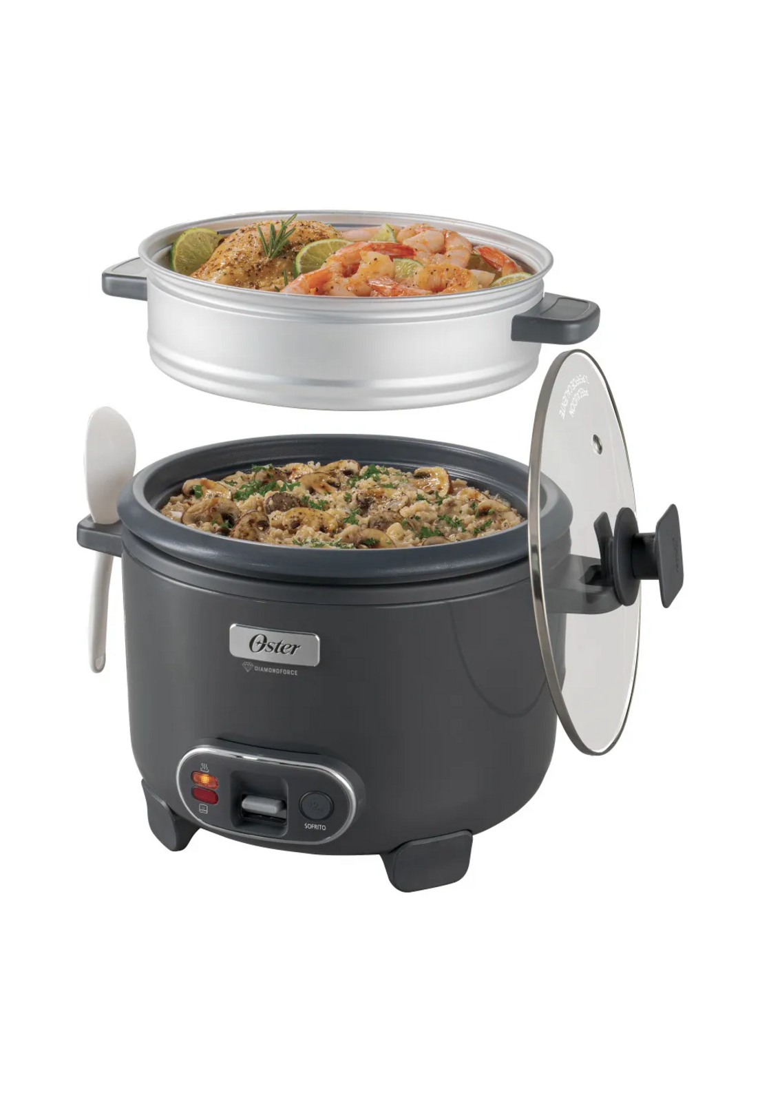 Arrocera Oster 12 Tazas Sofrito y Vaporera Mod 2212406-2