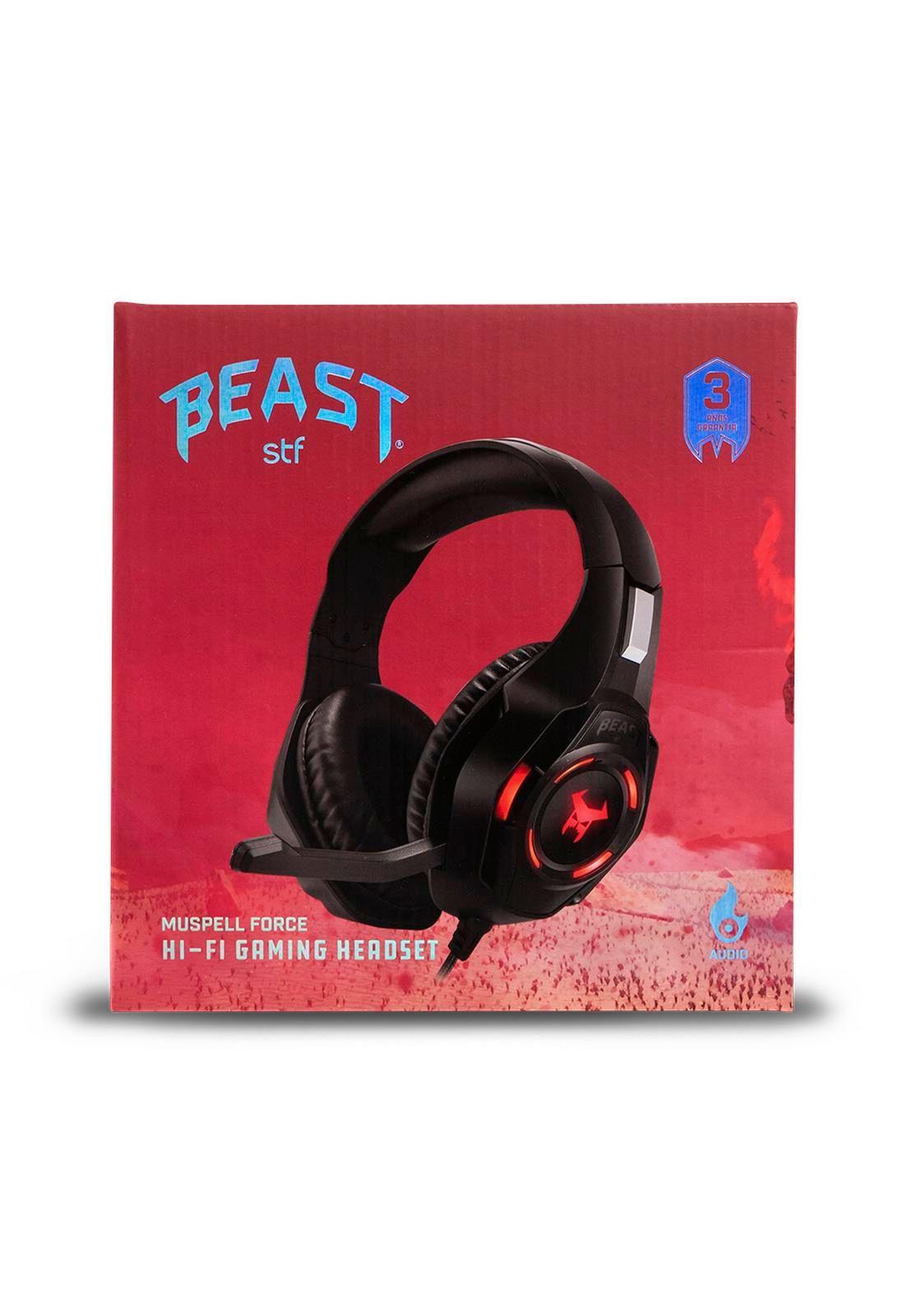 Audifono Gamer STF Muspell Force Led Negro-2