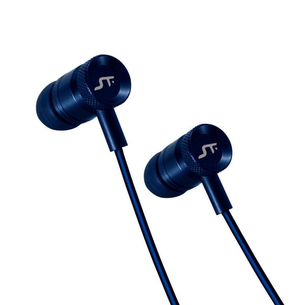 Audifonos STF Onix In-Ear con Mic Azul-1