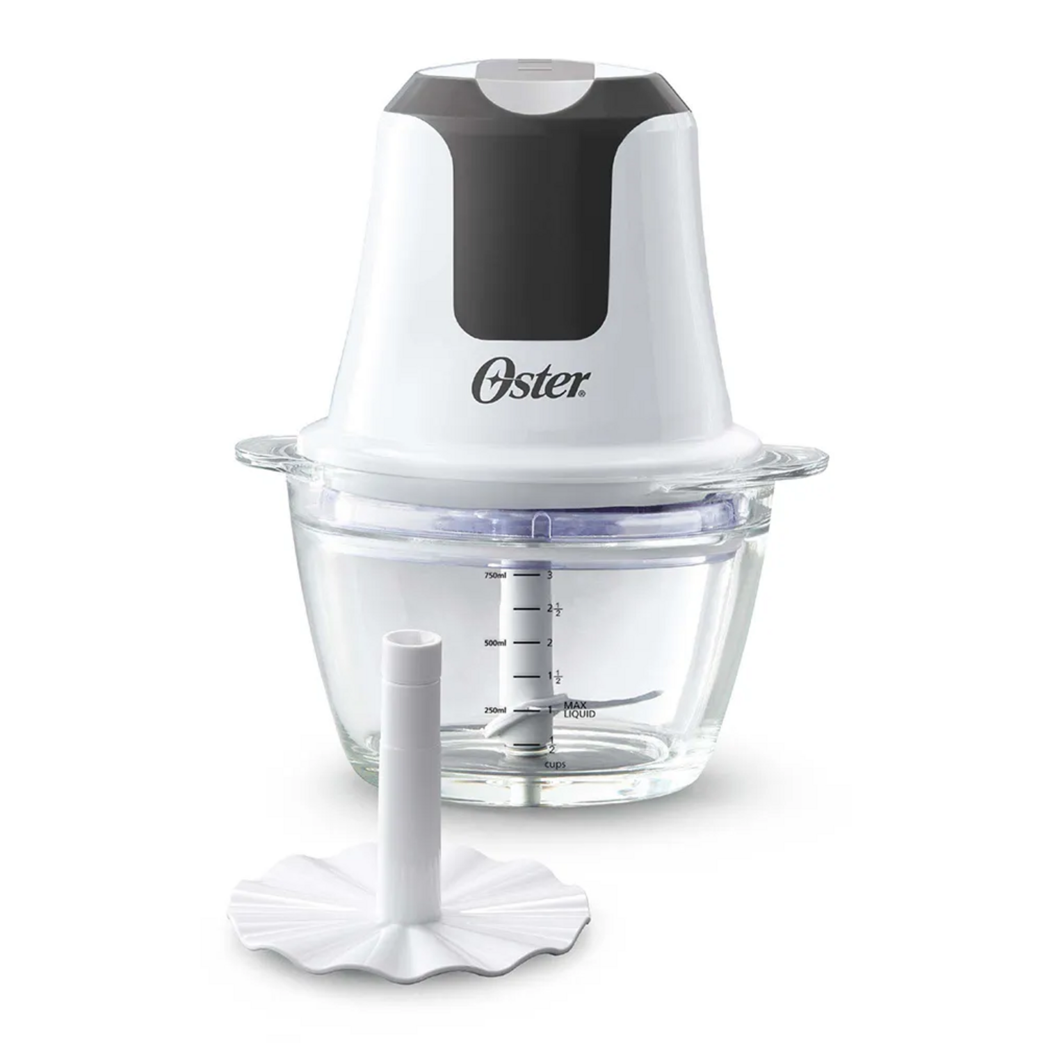 Mini Picadora Oster 3 Tazas con Bowl de Vidrio-2