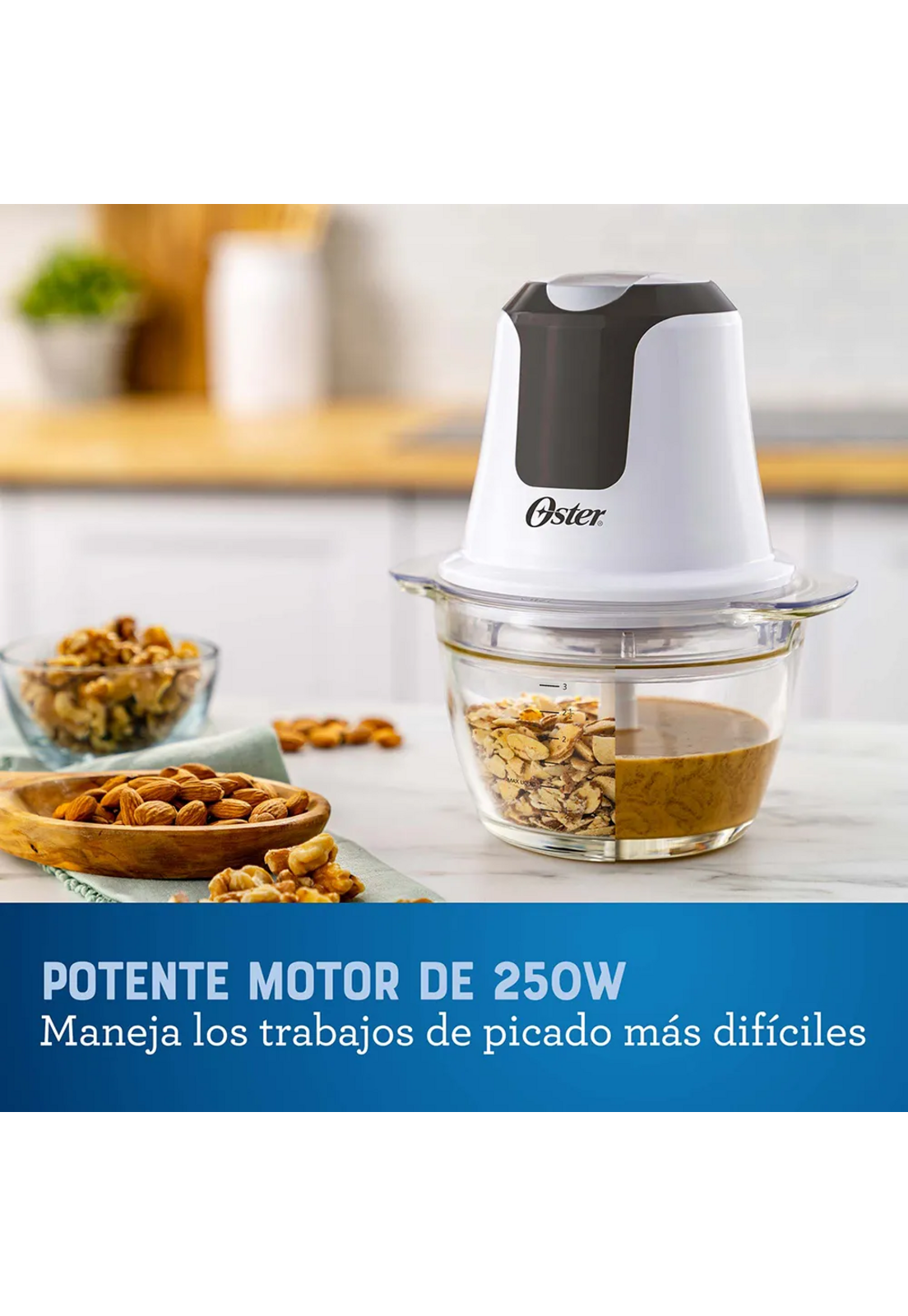 Mini Picadora Oster 3 Tazas con Bowl de Vidrio-3
