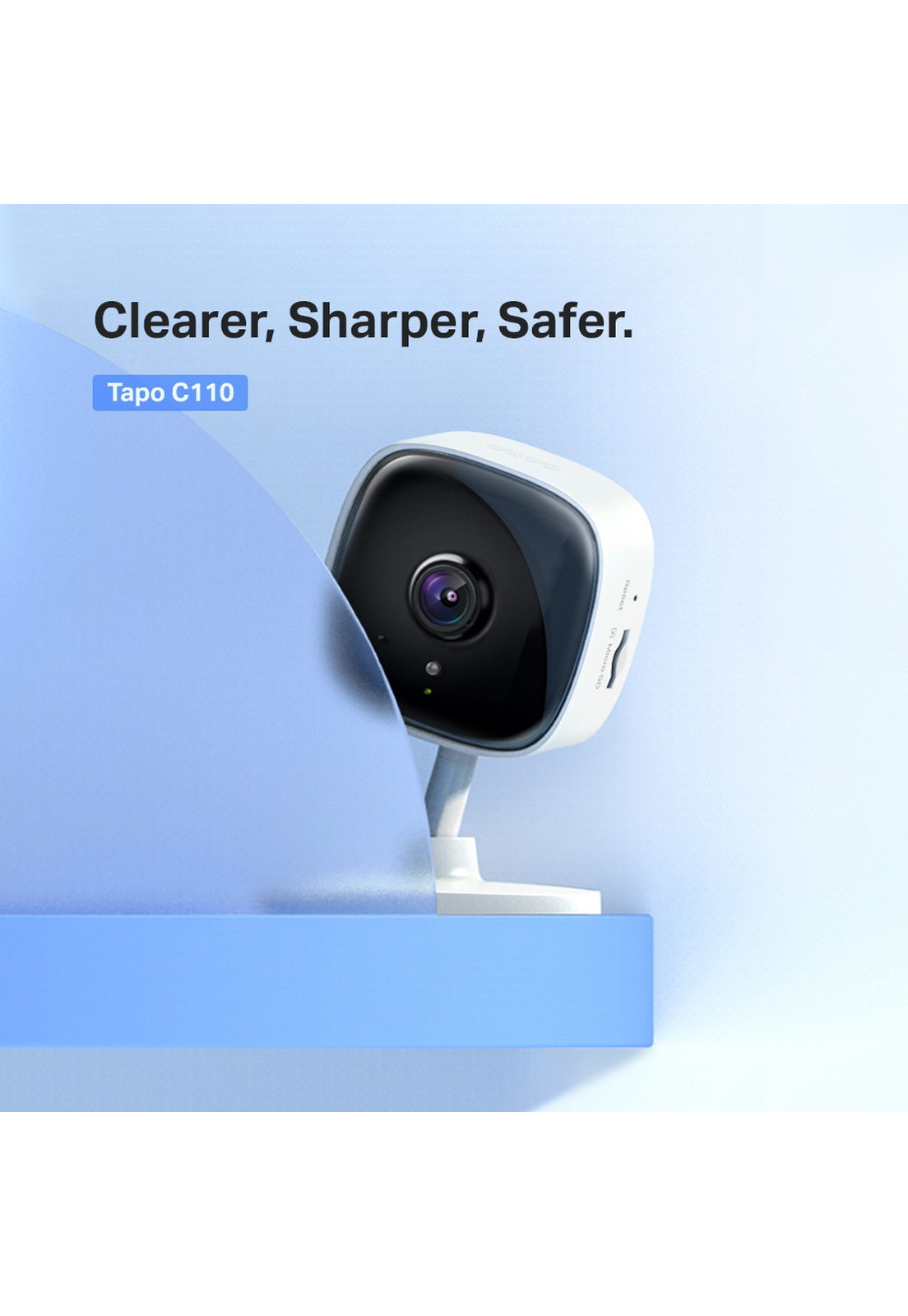 Camara Seguridad Tapo C110 2K 3MP WiFi Interior Alarma Audio-2