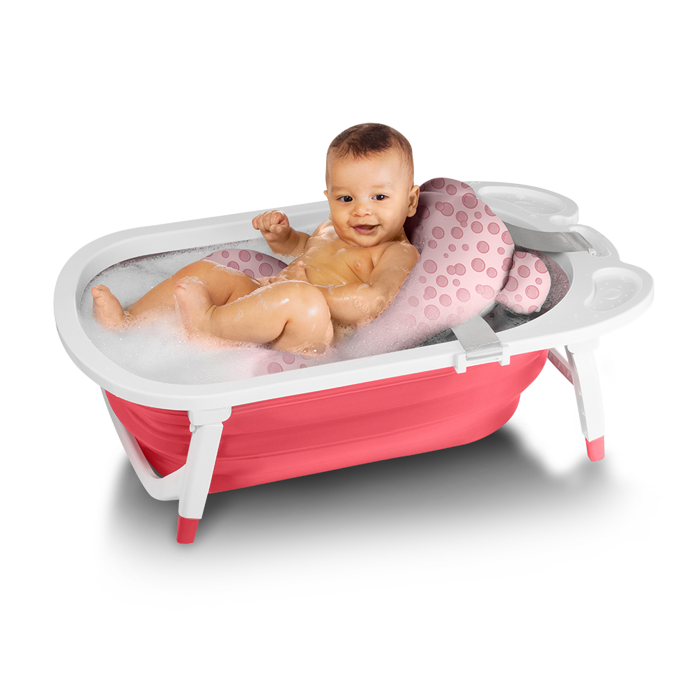 Cojín Hamaca Baño Tina Bañera Multikids Baby Rosa BB1050-2
