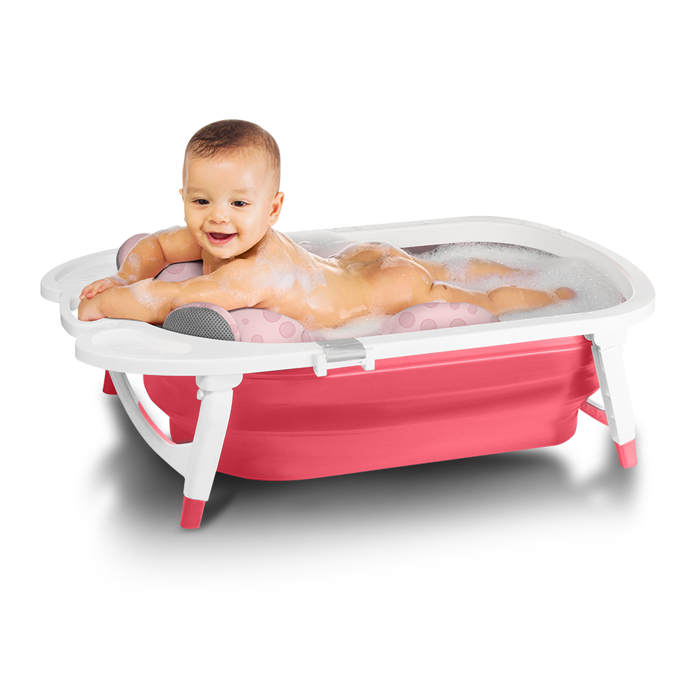 Cojín Hamaca Baño Tina Bañera Multikids Baby Rosa BB1050-3