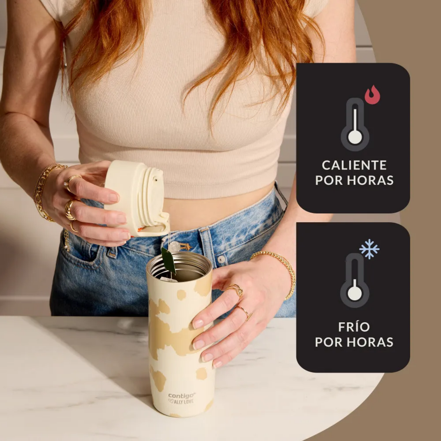 Vaso Mug Térmico Contigo West Loop 3.0 Ally Love 473 ml Bl-3