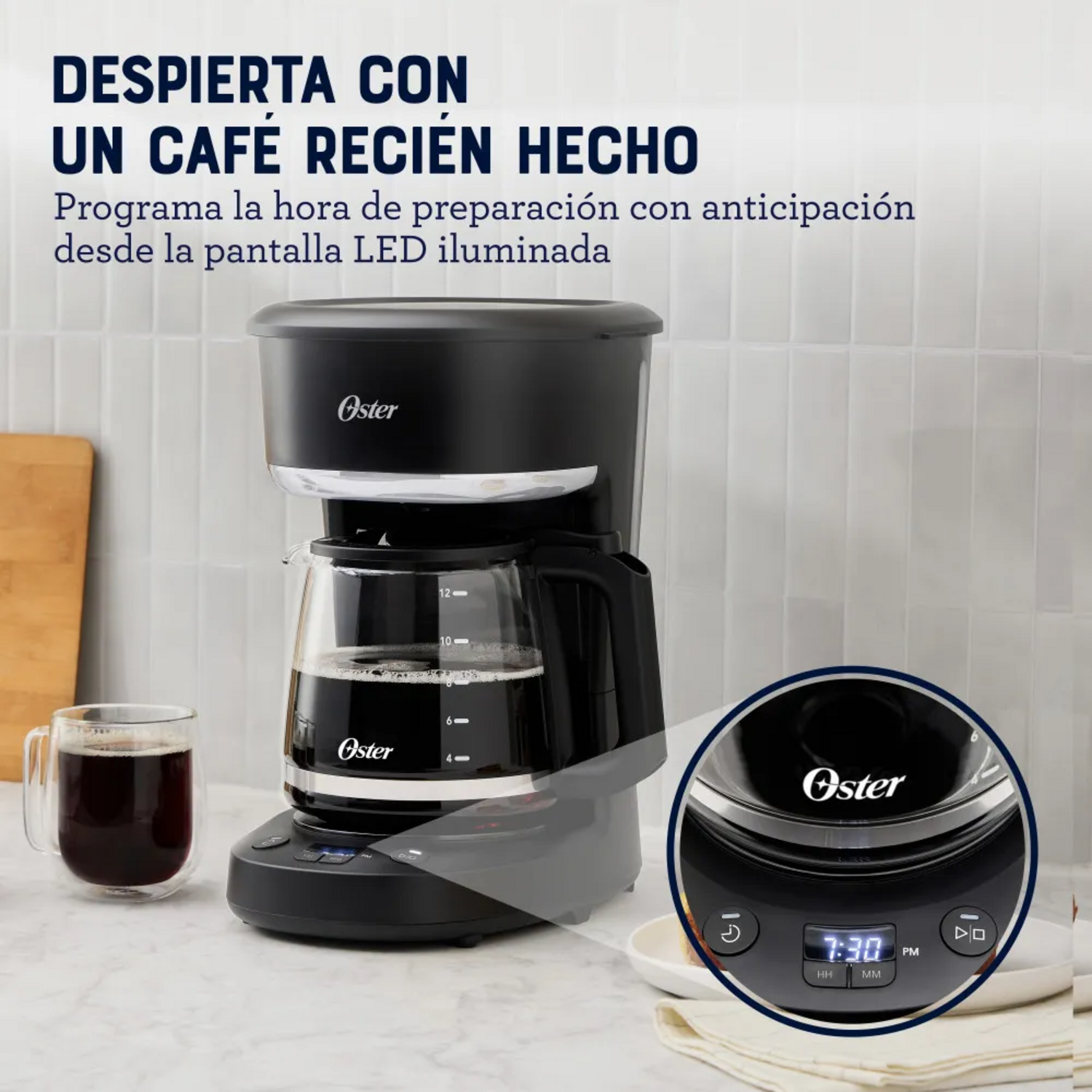 Cafetera Oster Programable 12 Tazas 2217262-5