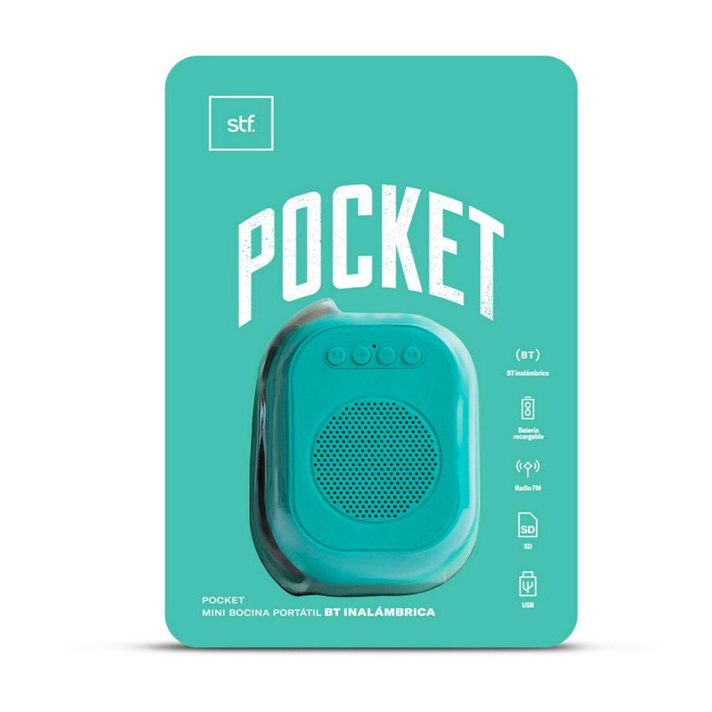 Parlante Bluetooth STF Pocket Inalambrico Verde-4