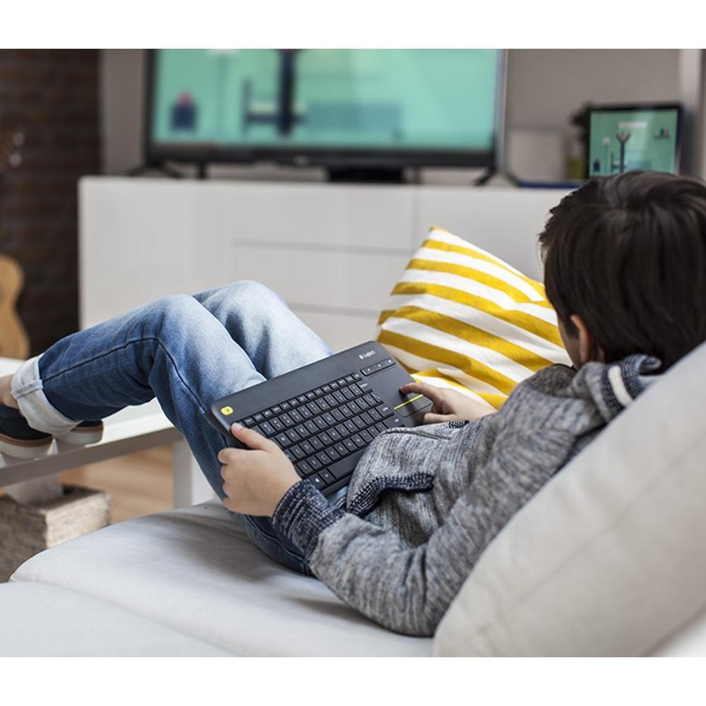 Teclado Logitech Smart TV K400 Plus Negro-1