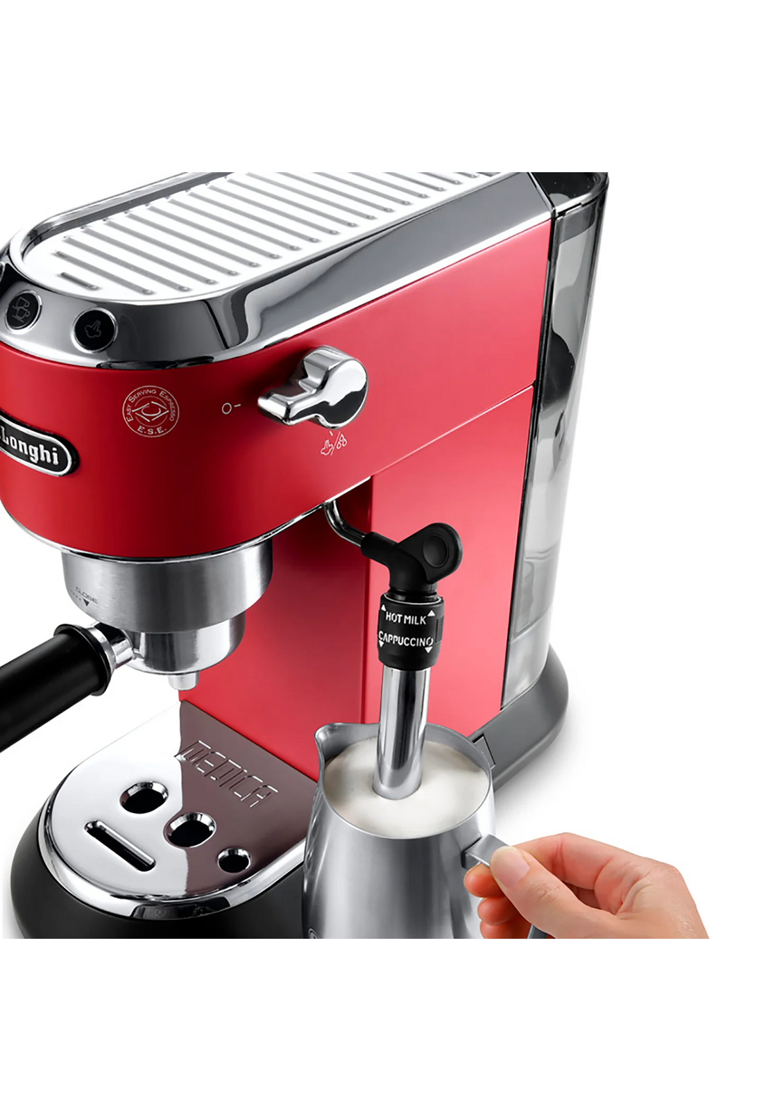 Cafetera DeLonghi Espresso Dedica Style Roja-5