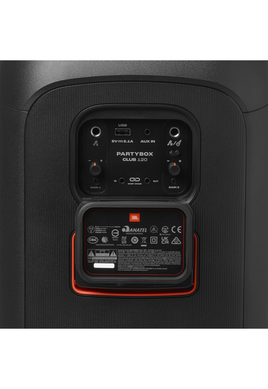 Parlante Torre JBL PartyBox Club 120 Batería 12H BT 5.3-7