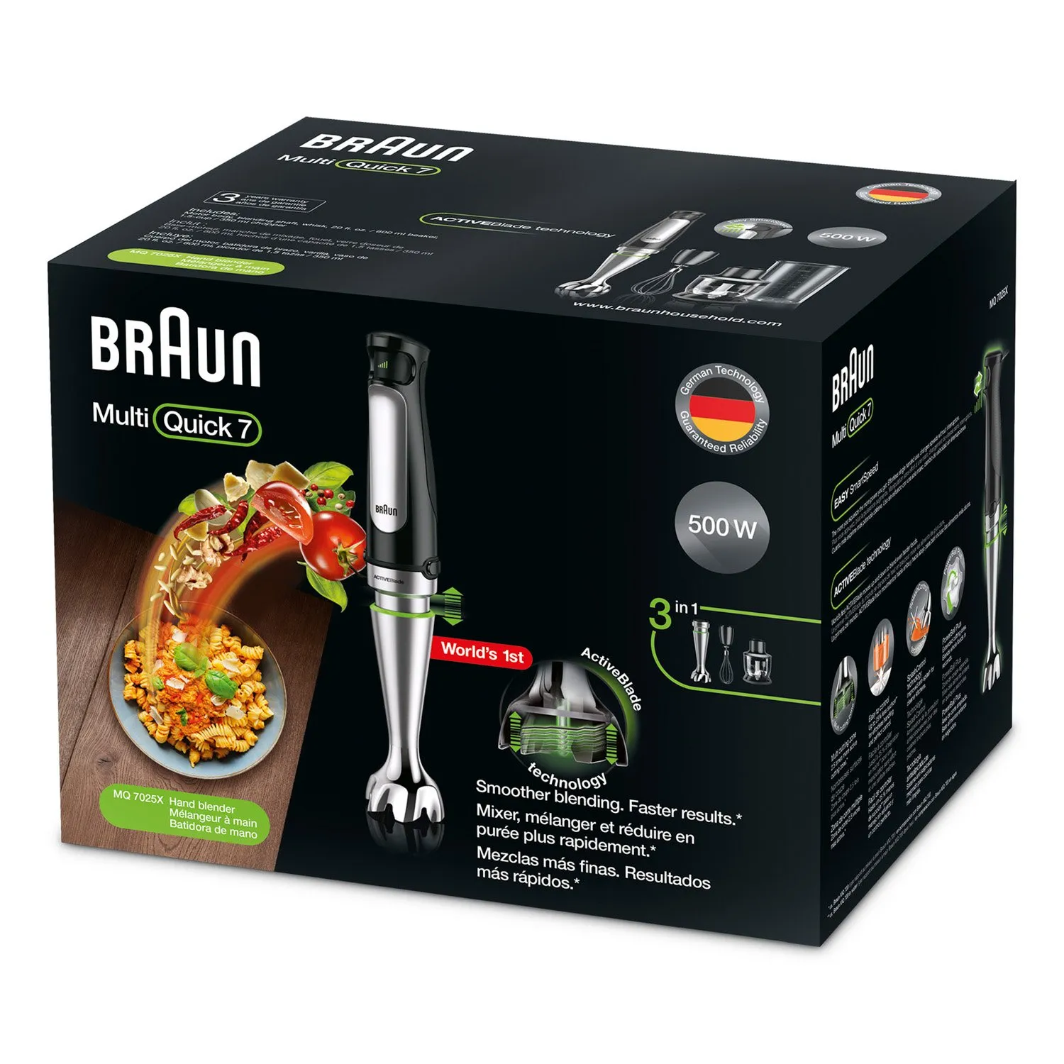 Batidora de Inmersion Minipimer Braun MultiQuick 7-3