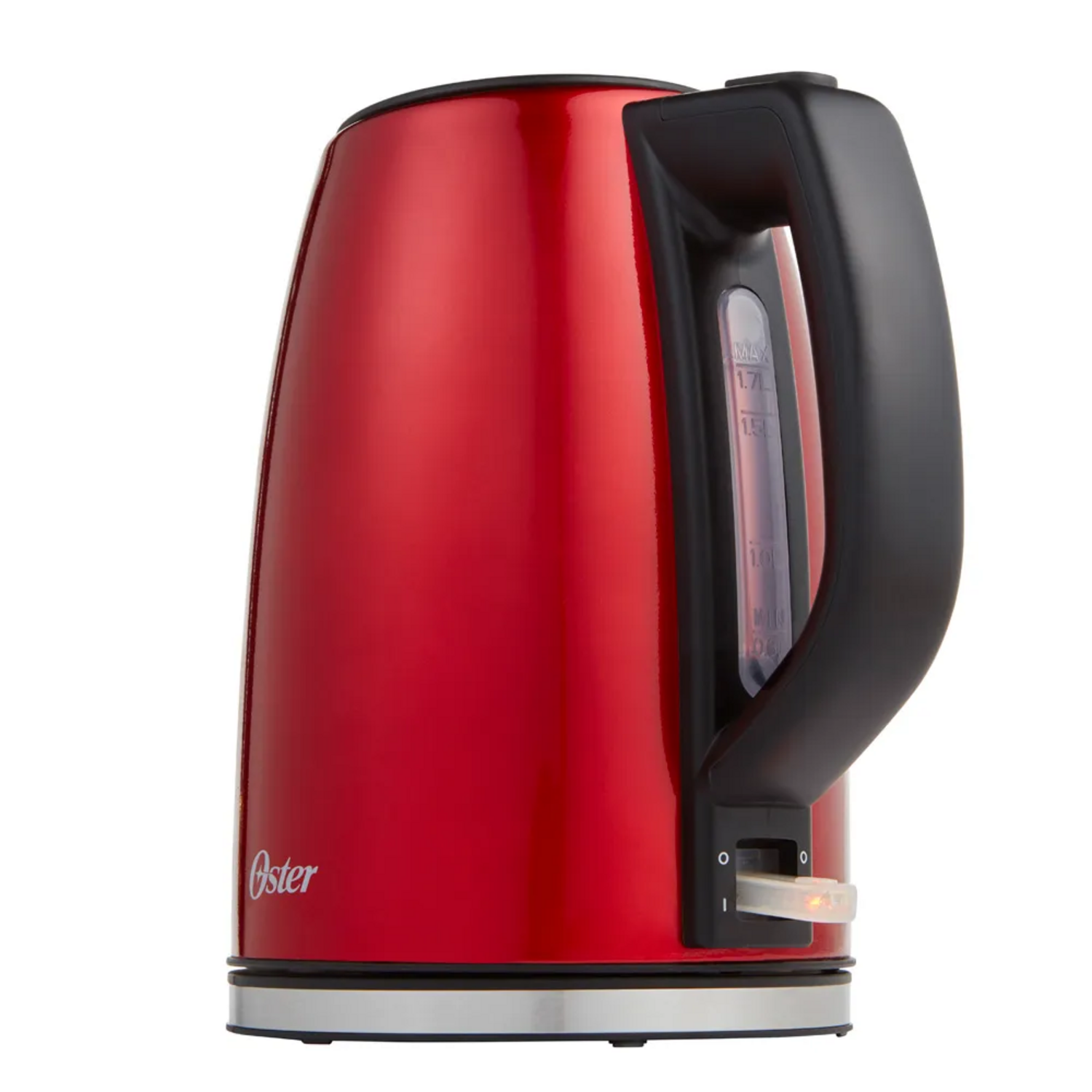 Hervidor Electrico Oster Rojo 1.7L Acero Inoxidable 2133166-4