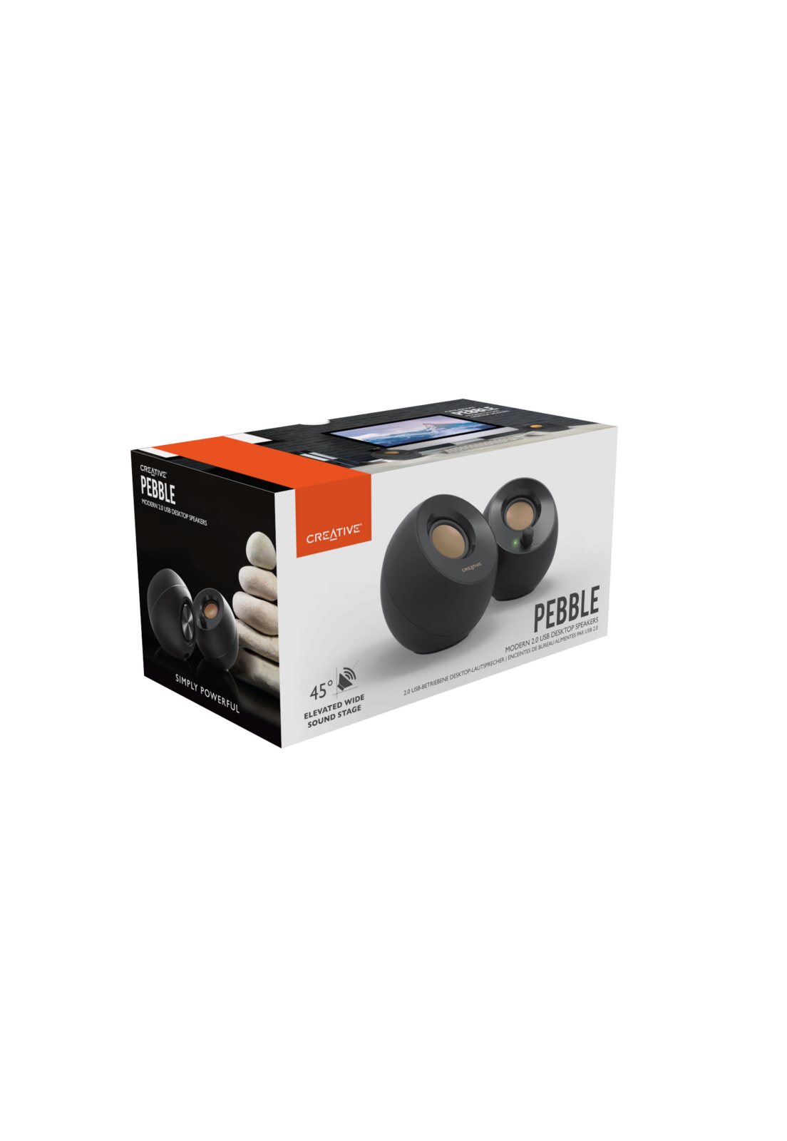 Parlante Creative Pebble Negro-3