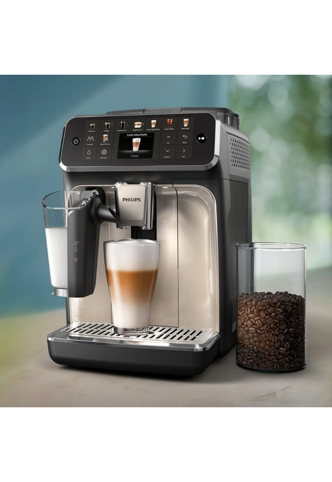 Cafetera Philips Superautomática EP5547 LatteGo 20 Bebidas-3
