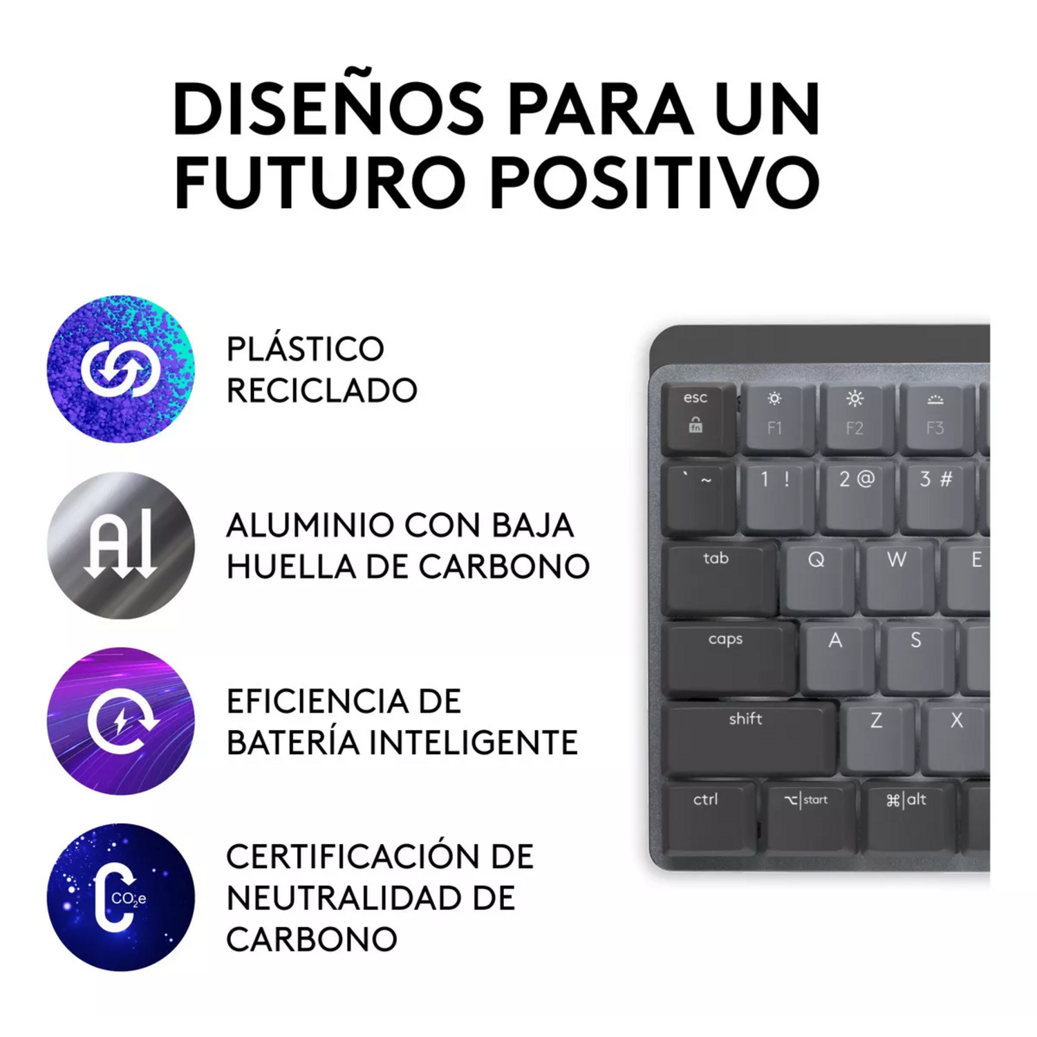Teclado MX Mechanical Logitech Iluminado Alto Desem Esp-2
