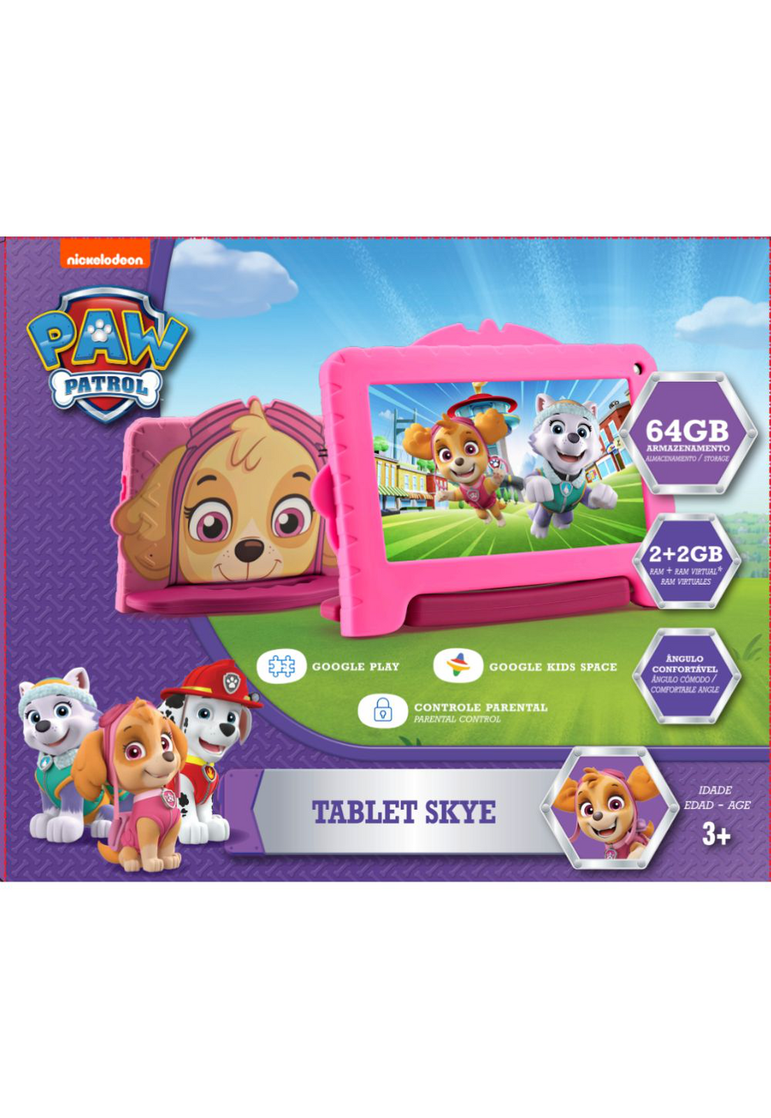 Tablet Para Niños Paw Patrol Skye 2-64 GB 7 Pulg Multilaser-2