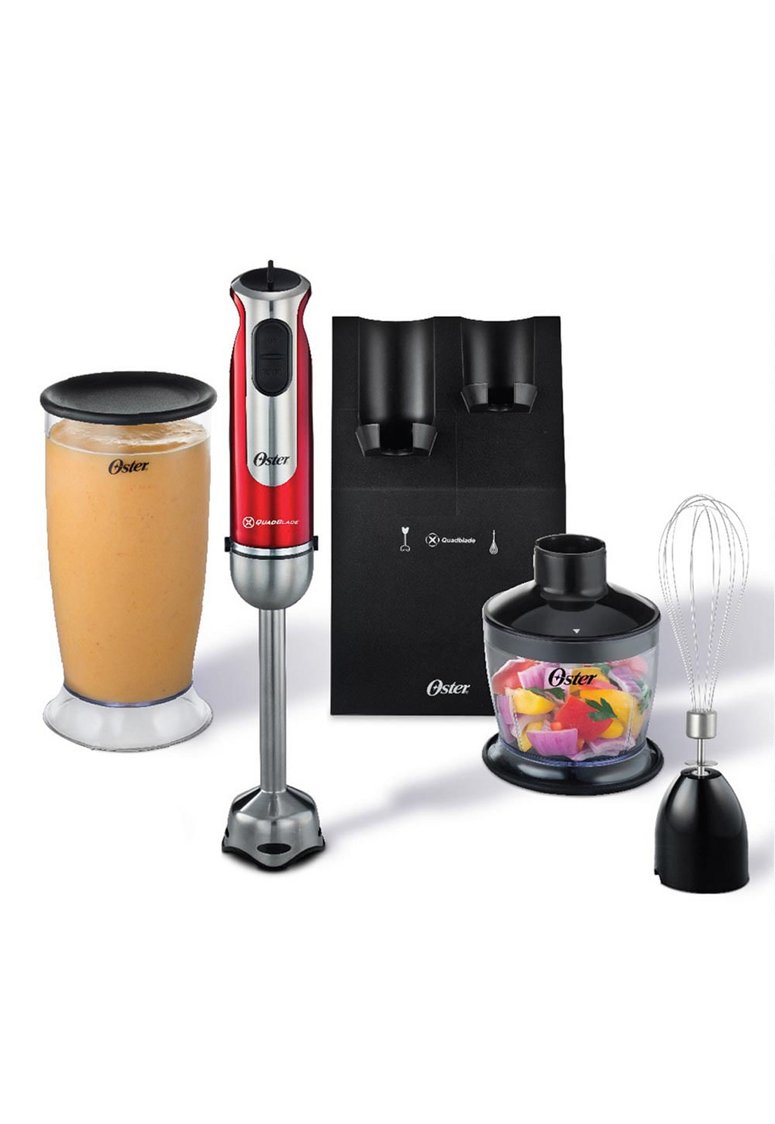 Batidora de Inmersión Minipimer Oster Quadriblade Kit Acción-0