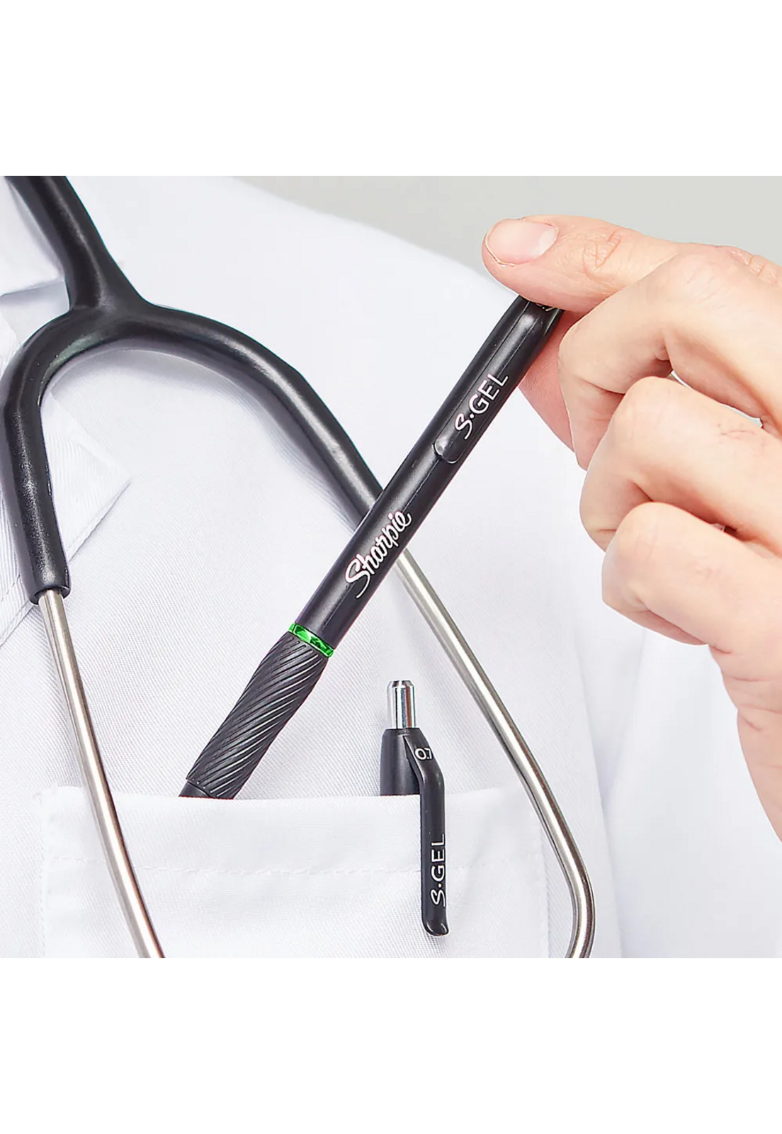 Caja 12 Bolígrafos S‑Gel Sharpie 0,7mm Rojo Punta Media-4