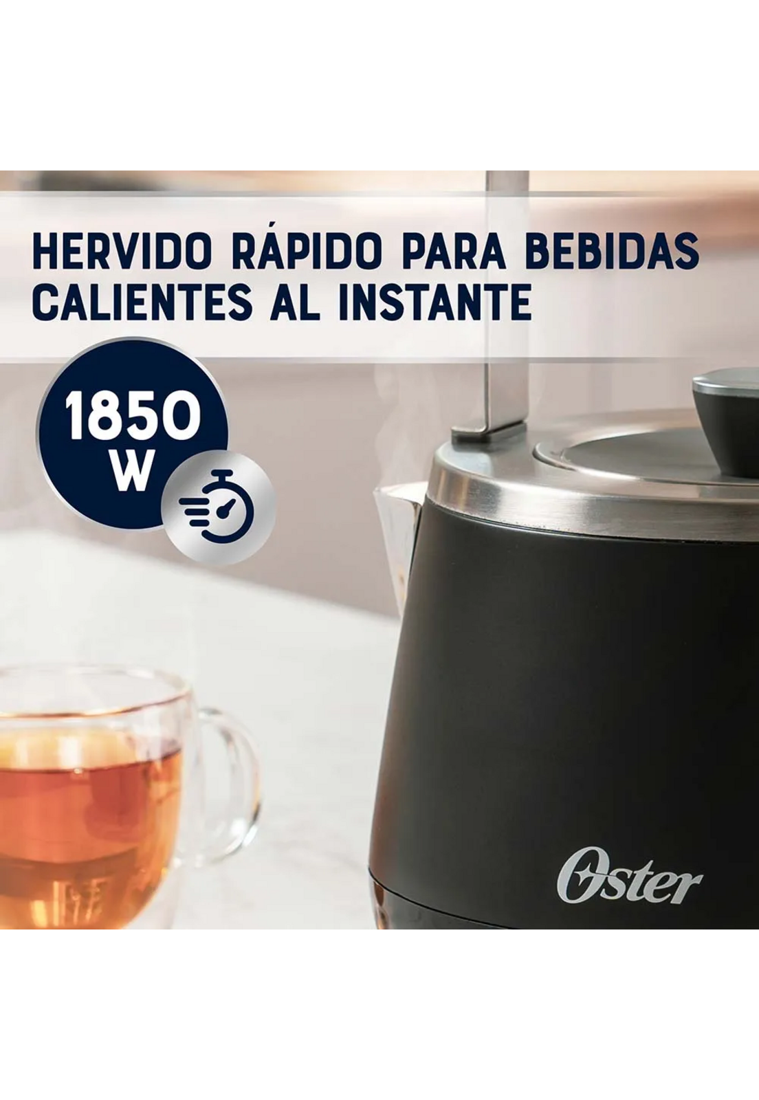Hervidor Premium Oster 1,5 Litros Luces BVSTKT4510B-5