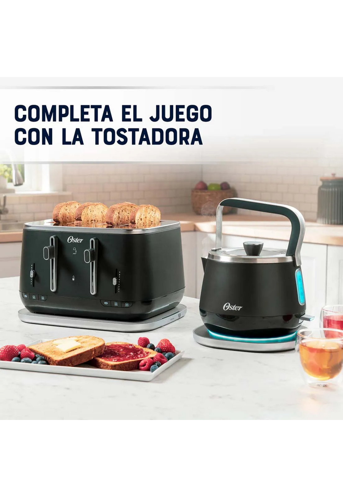 Hervidor Premium Oster 1,5 Litros Luces BVSTKT4510B-8