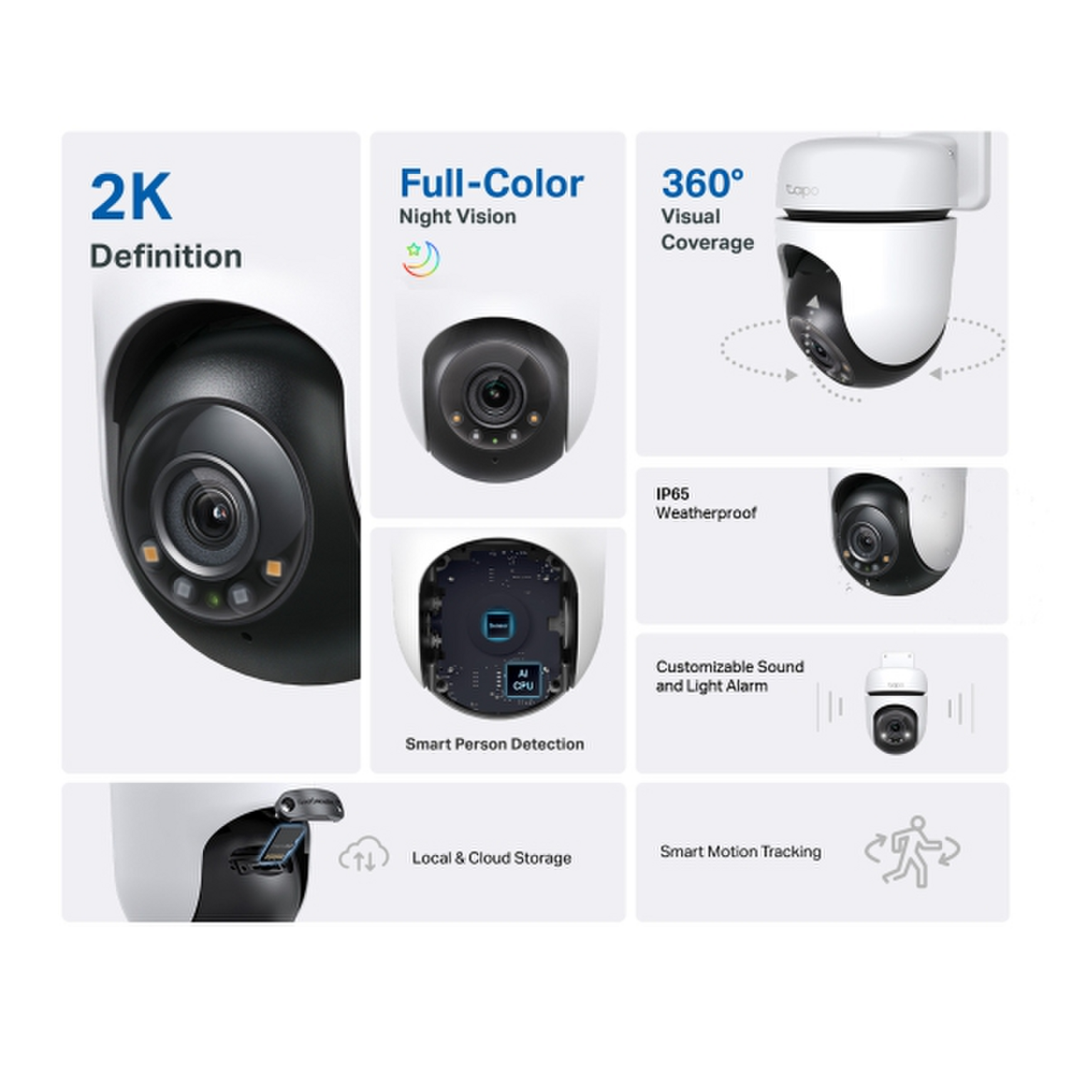 Camara de Seguridad Exterior 2K Tp-Link Tapo C510W-1