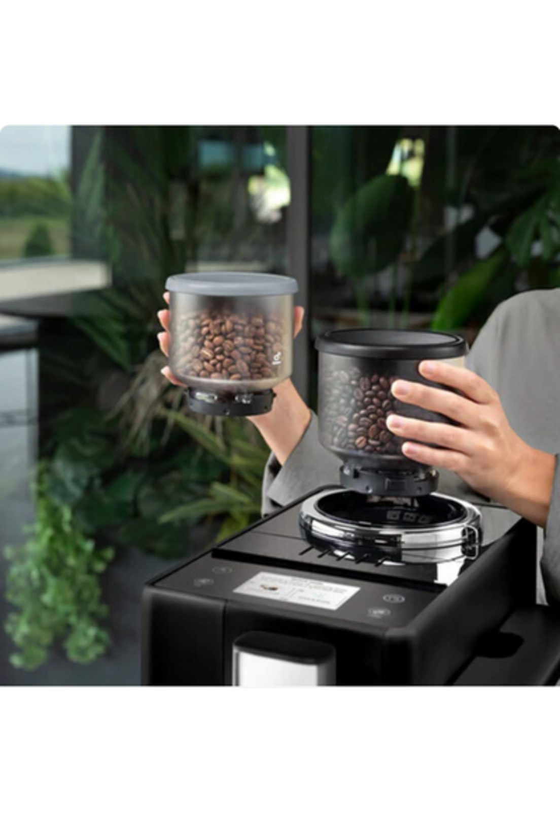 Cafetera Superautomatica DeLonghi Rivelia Latte Negra-3