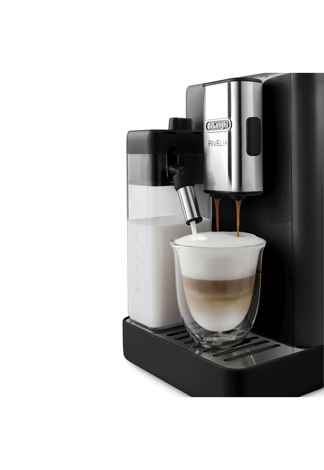 Cafetera Superautomatica DeLonghi Rivelia Latte Negra-5