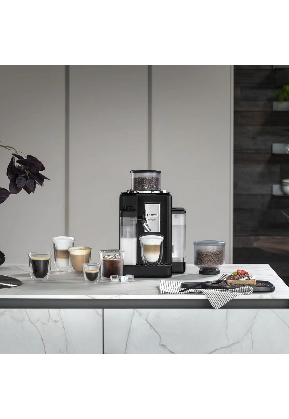 Cafetera Superautomatica DeLonghi Rivelia Latte Negra-7