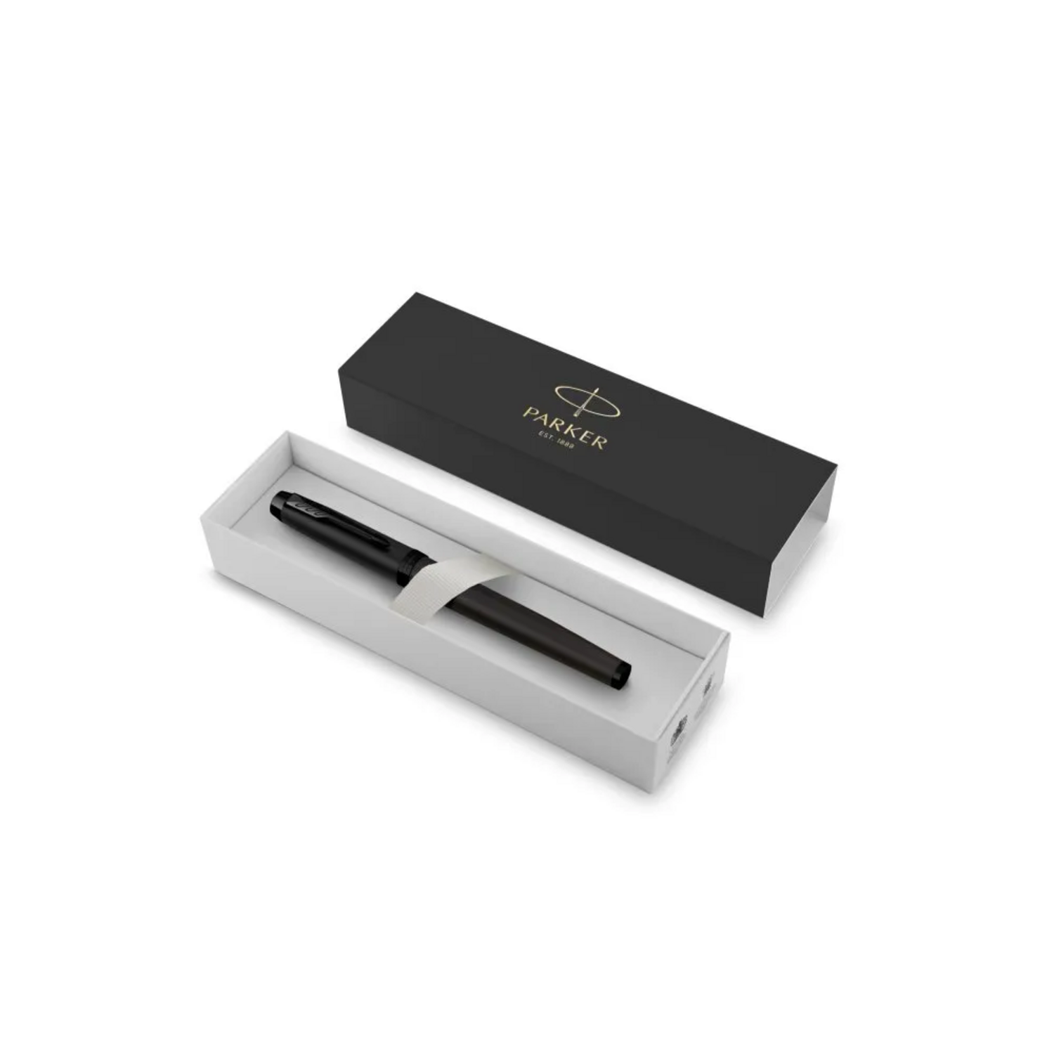 Pluma Fuente Parker IM Negro Matte BT Tinta Azul-7