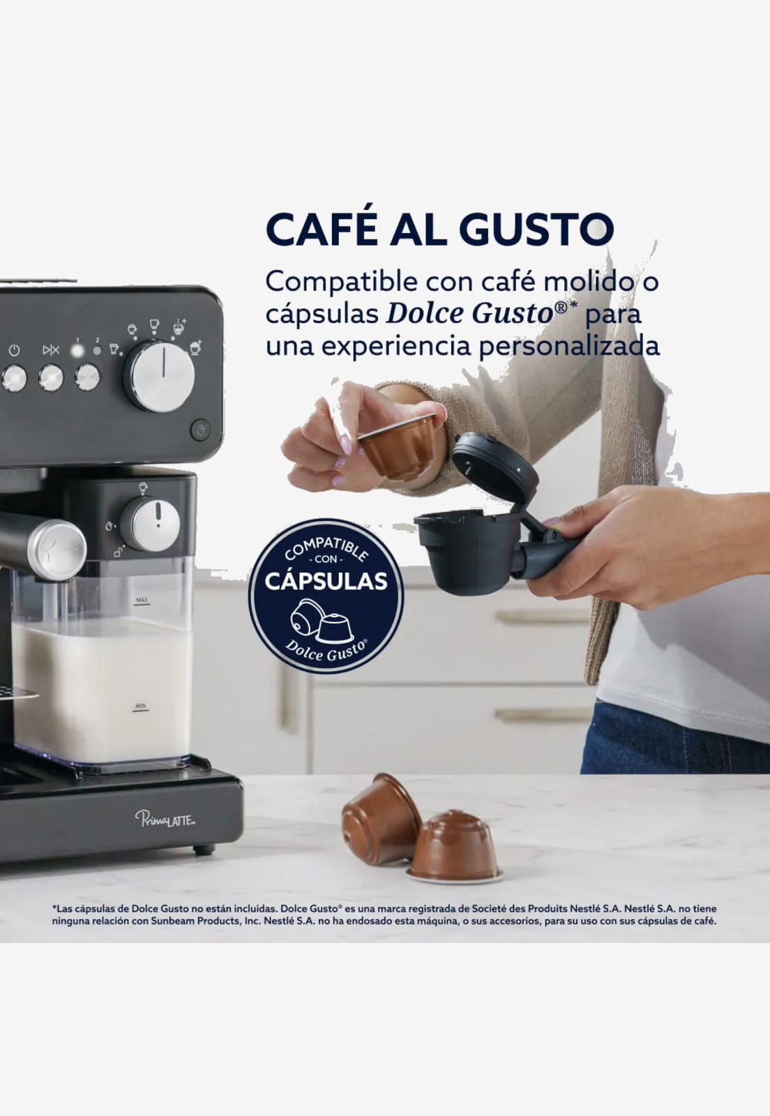 Cafetera Automatica Oster Primalatte Nuevo Modelo 2025 Negra-4