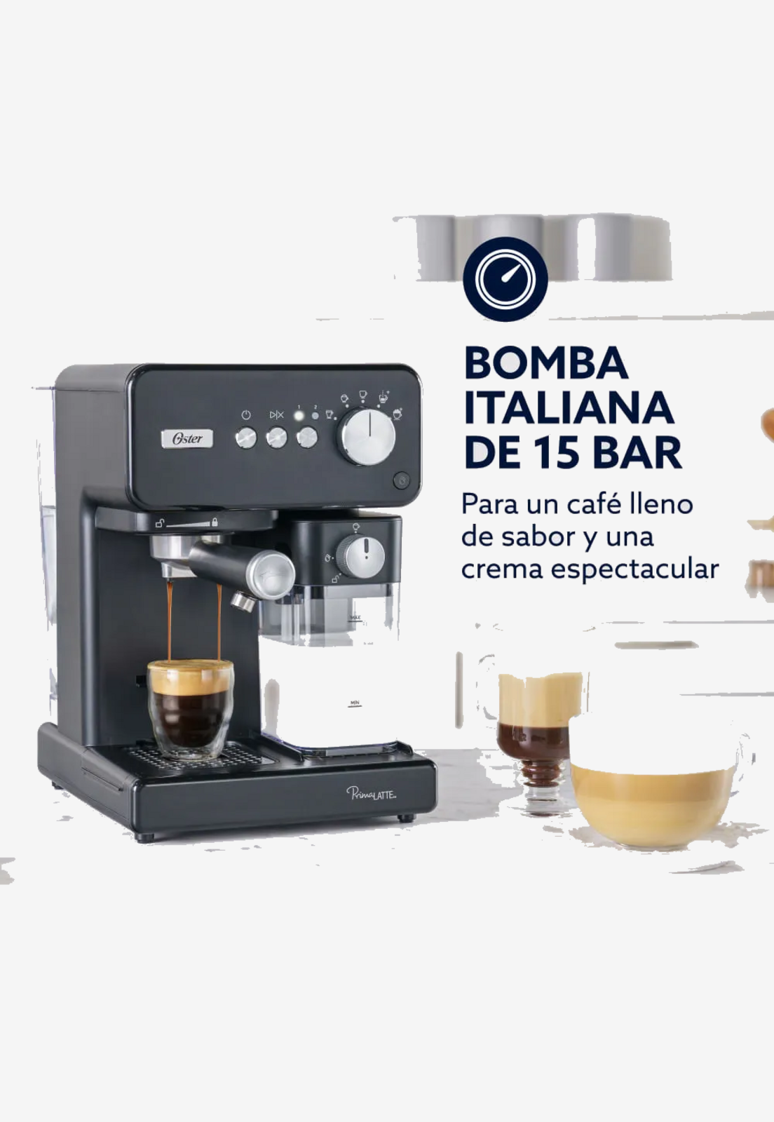Cafetera Automatica Oster Primalatte Nuevo Modelo 2025 Negra-8