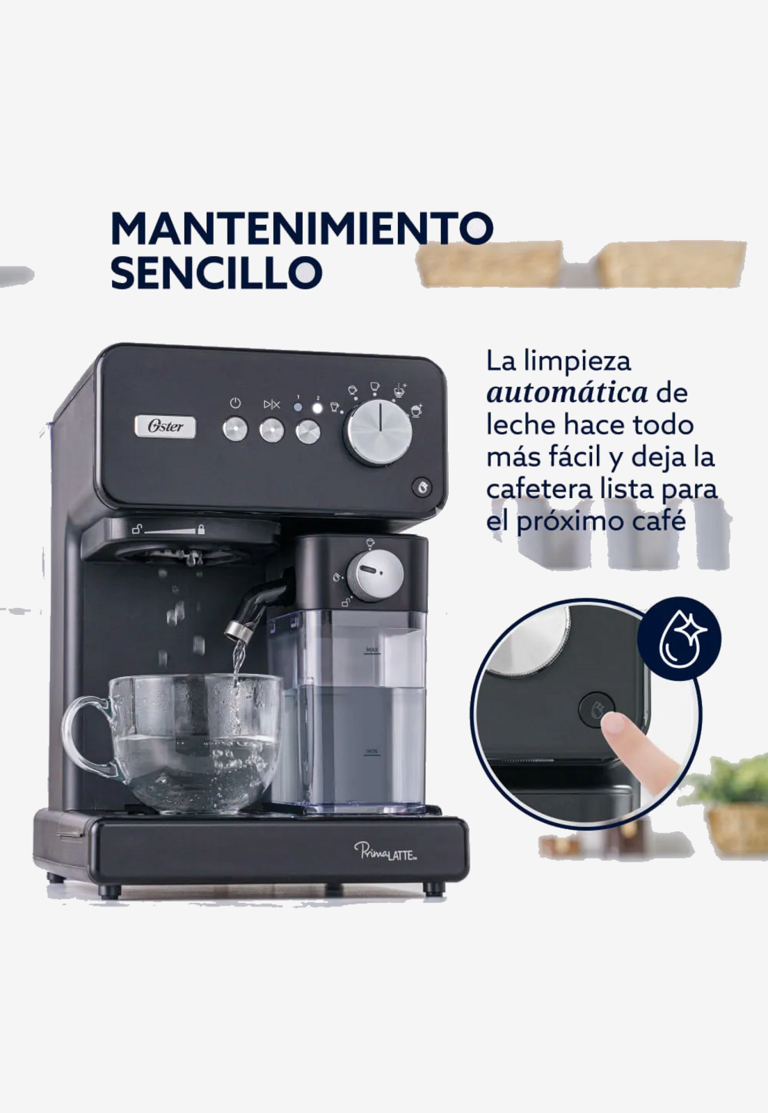 Cafetera Automatica Oster Primalatte Nuevo Modelo 2025 Negra-9