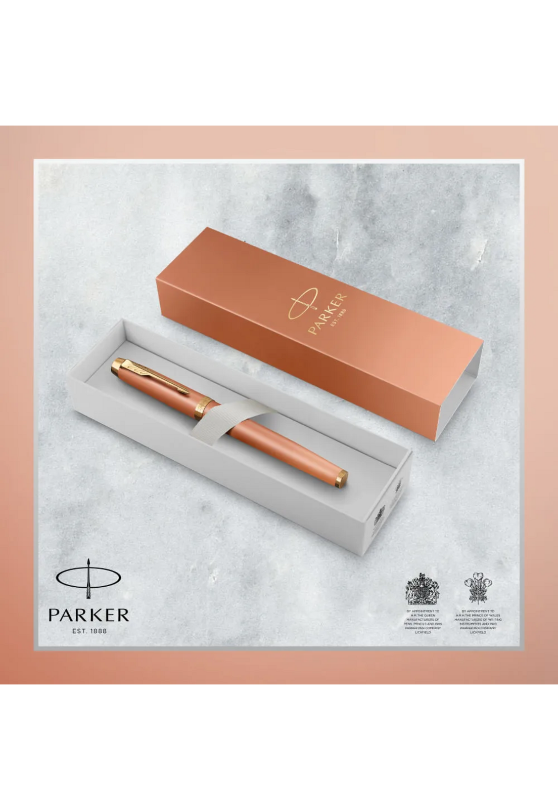 Pluma Parker IM Writing Rituals Naranja Med Tinta Azul-4