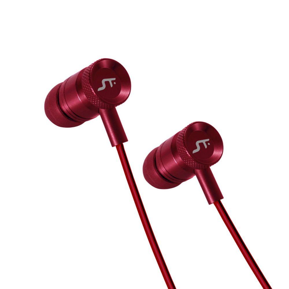 Audifonos STF Onix In-Ear con Mic Rojo-0