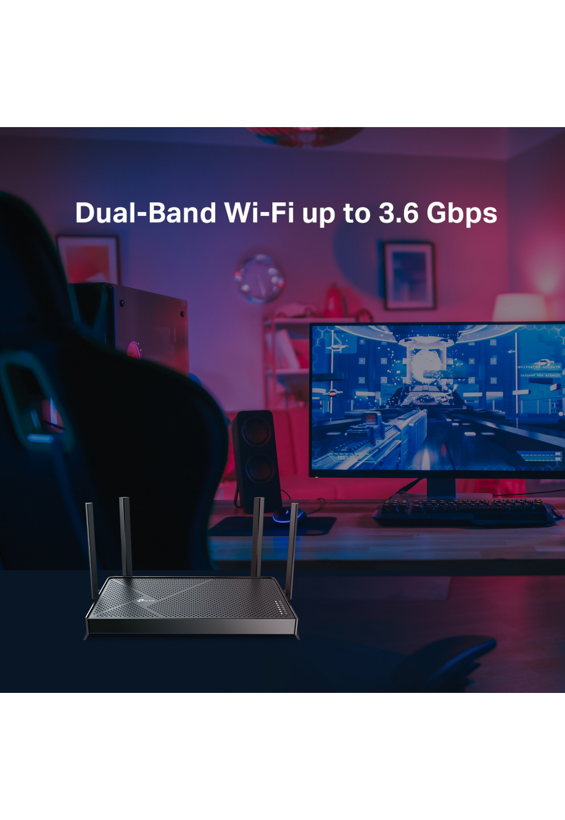 Router Wifi 7 Tp-Link Archer BE230 Negro Be2600-4