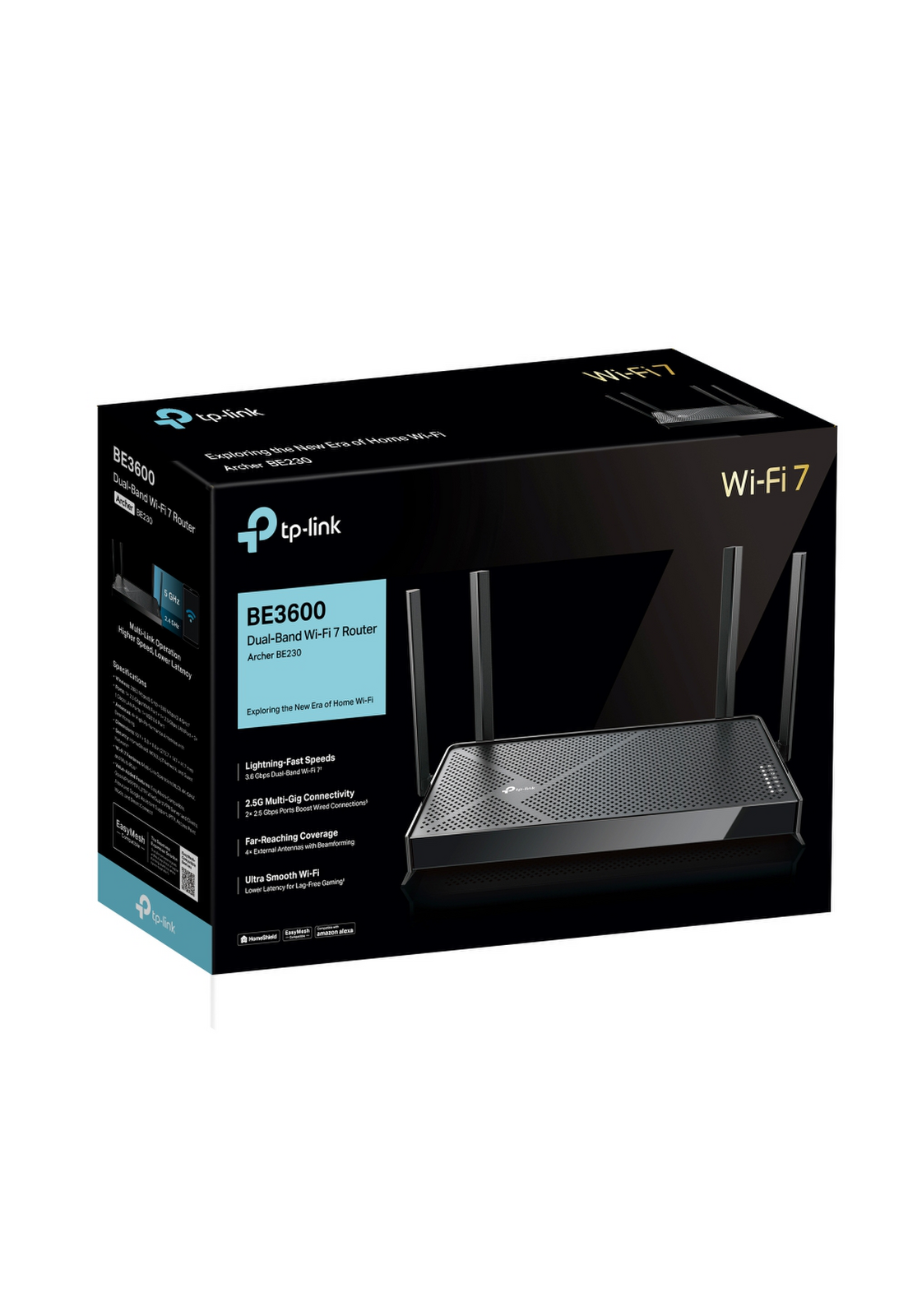 Router Wifi 7 Tp-Link Archer BE230 Negro Be2600-8