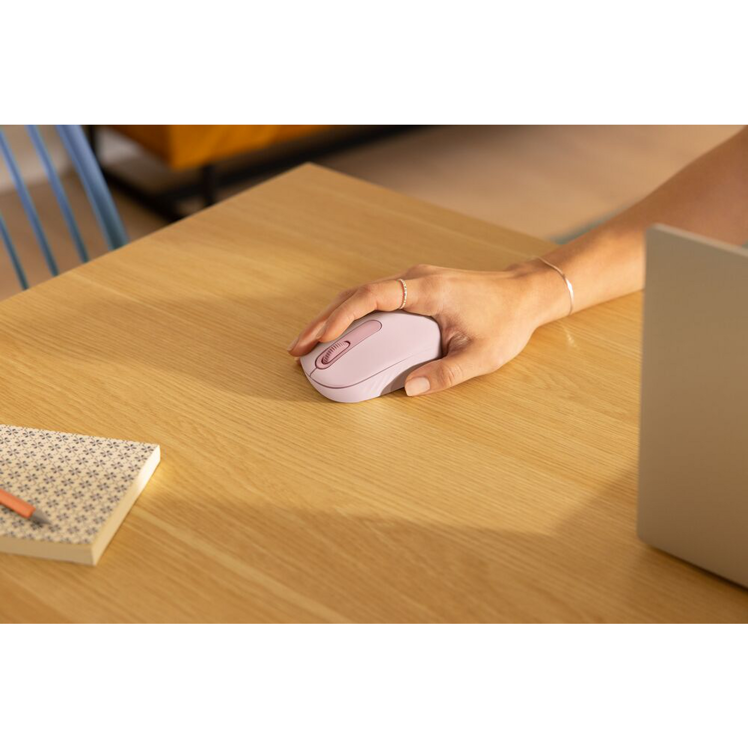 Mouse Bluetooth Logitech M196 Rosado-5