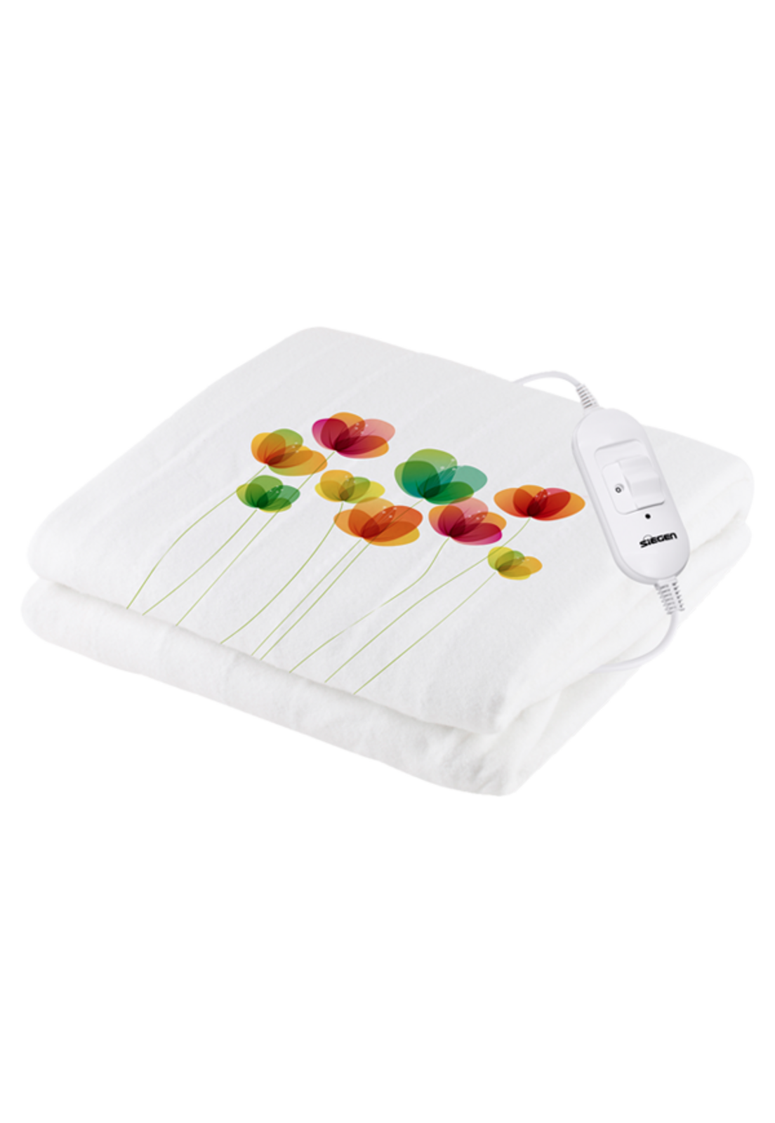 Calienta Cama Siegen 1 Plaza 60 W 2 Niveles Flores SG-5120D2-3