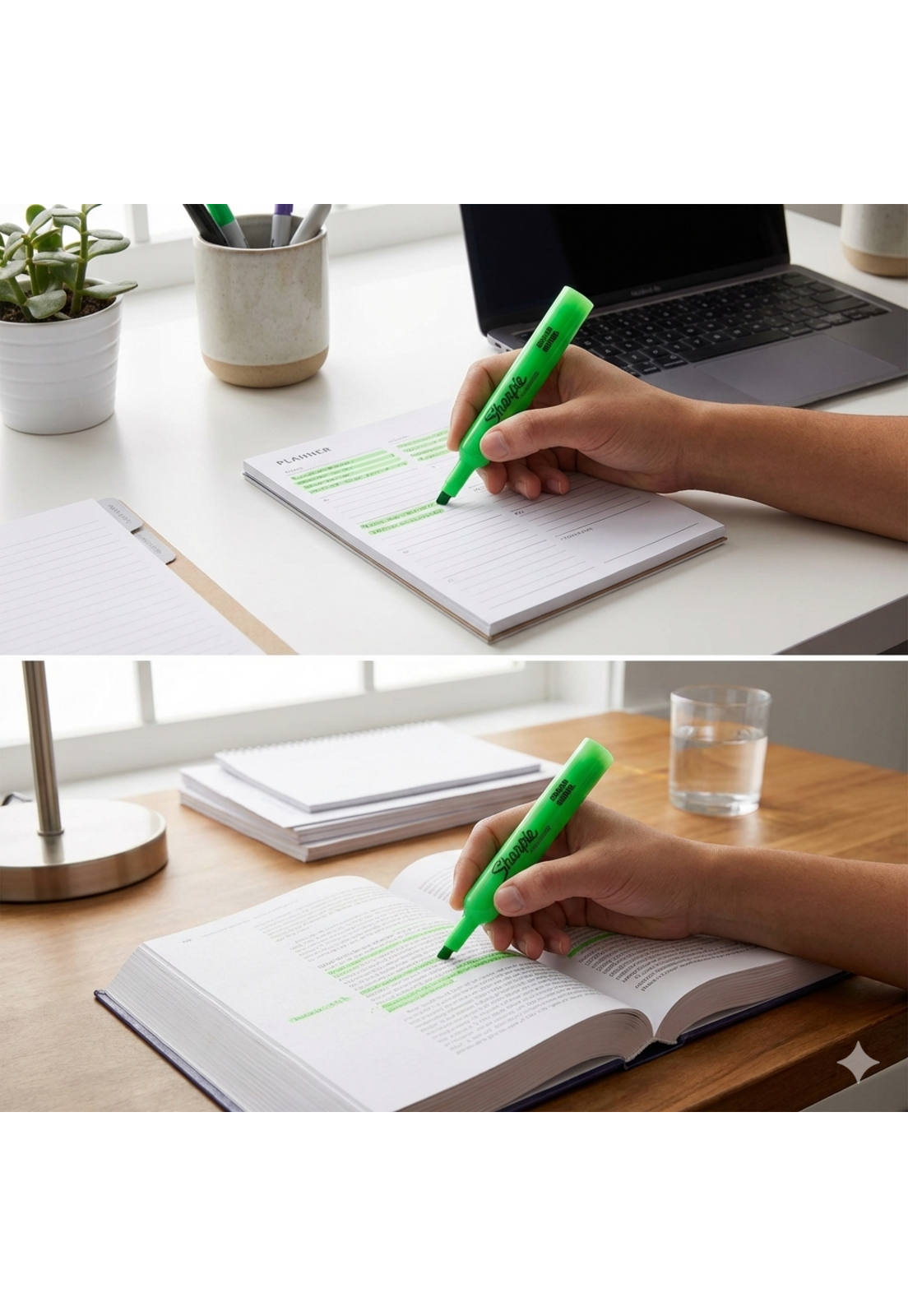Destacador Sharpie Tank Verde 25026B Fluor Biselado-3