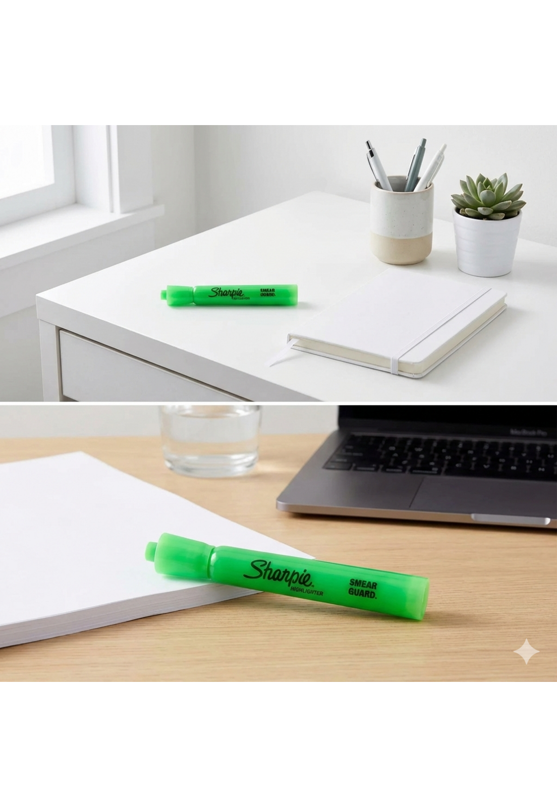 Destacador Sharpie Tank Verde 25026B Fluor Biselado-4