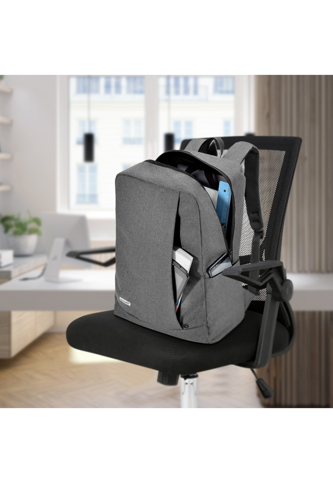 Mochila Notebook Multilaser Classic Gris BO438-7