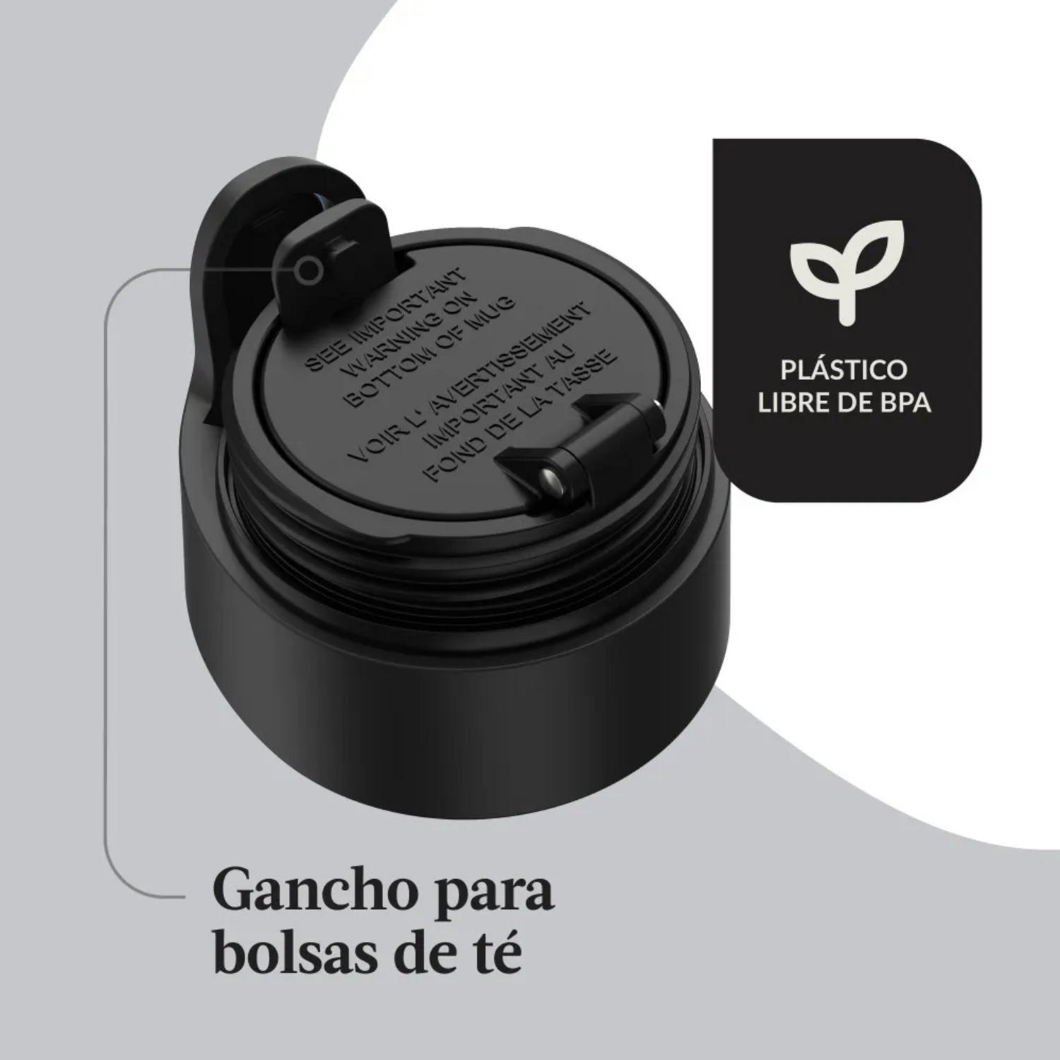 Vaso Mug Termico Contigo WestLoop 2.0 FrioCal Blanco 473 ml-3
