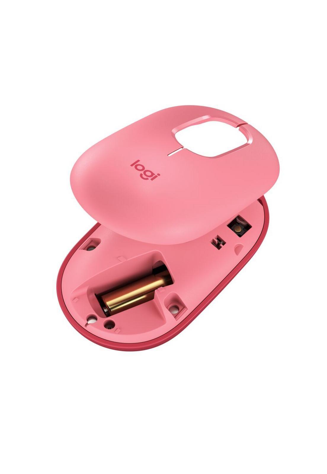 Mouse Inalambrico Logitech Pop Emoji Rojo-3