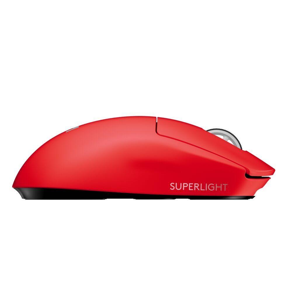 Mouse Gamer Logitech PRO X Superlight Inalambrico Rojo-2