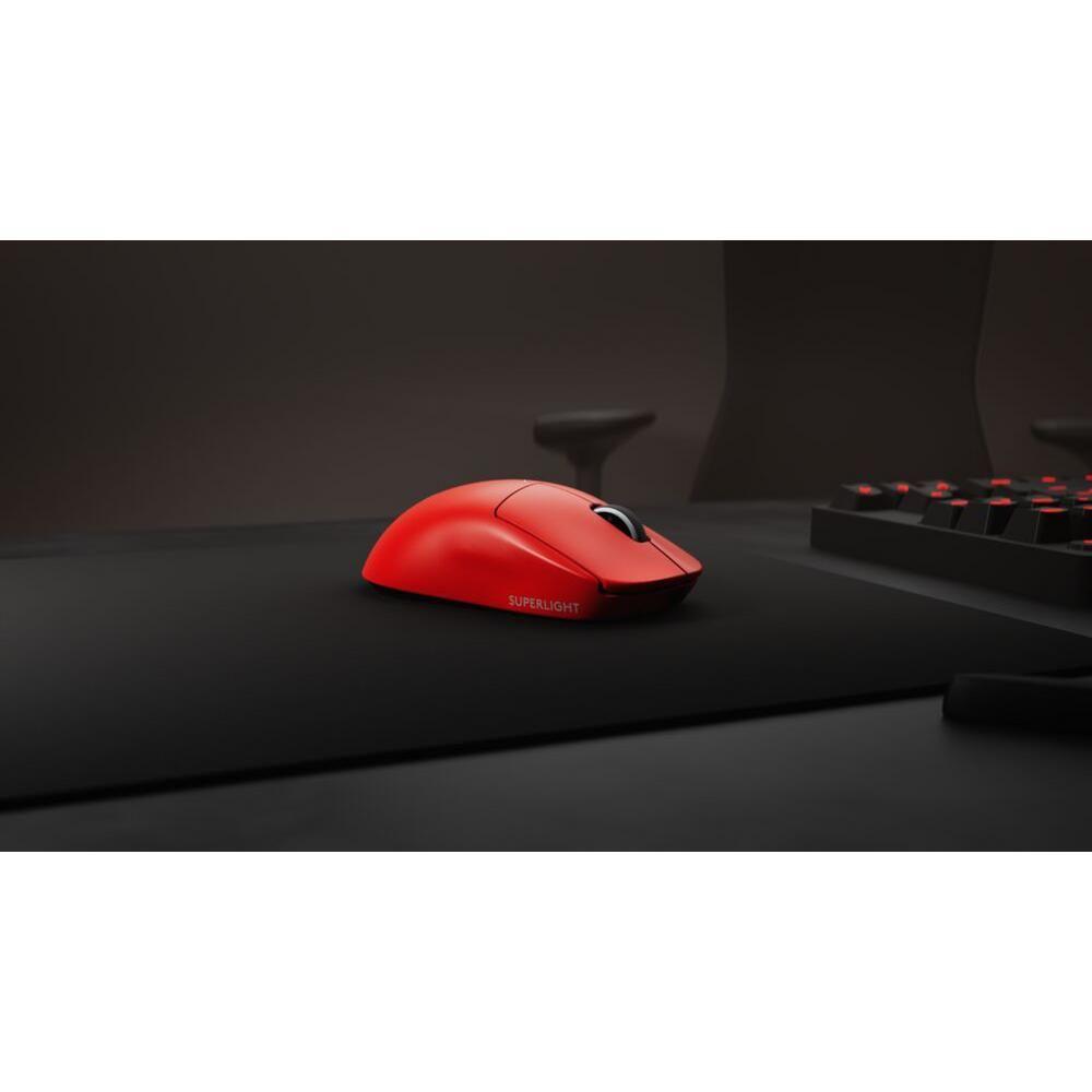 Mouse Gamer Logitech PRO X Superlight Inalambrico Rojo-9