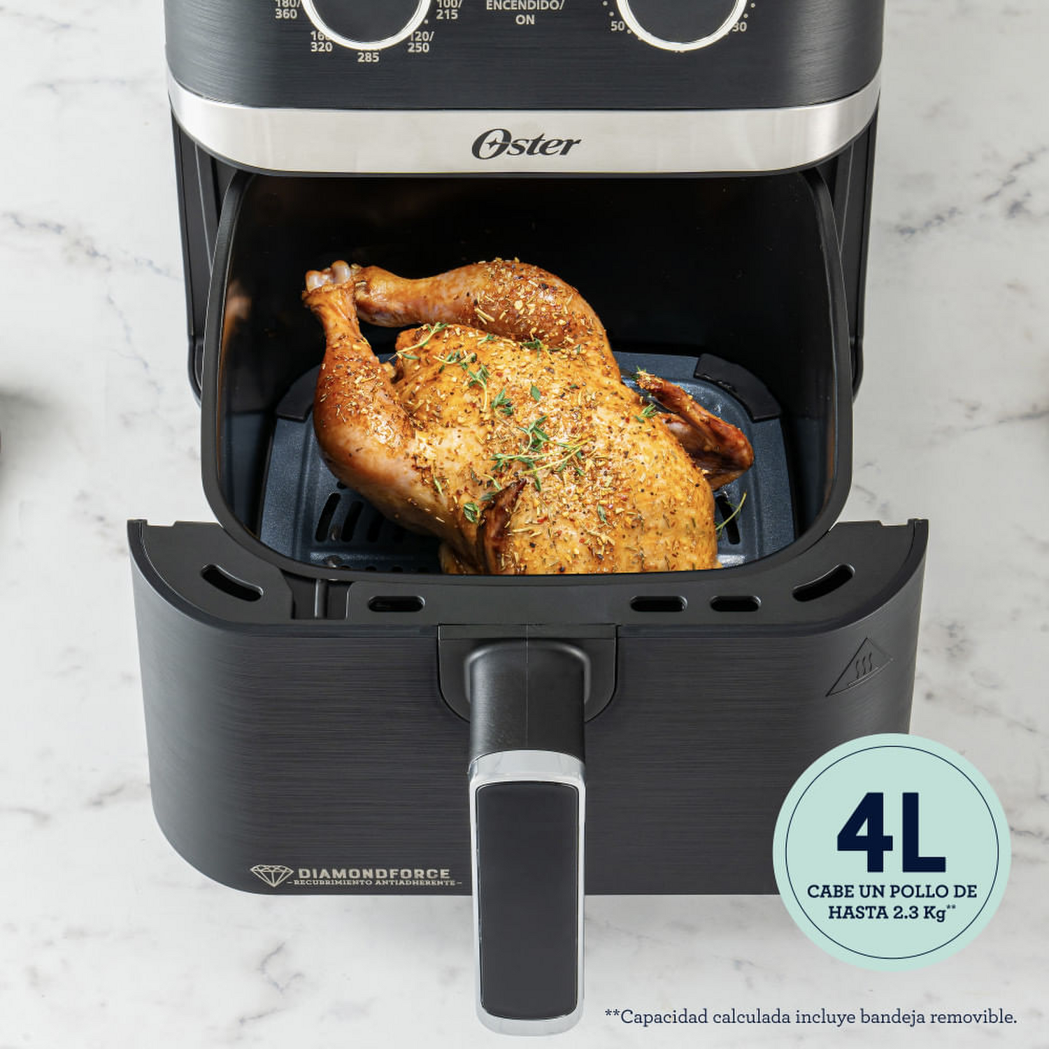 Freidora Air Fryer Oster Manual 4 Litros Negra-3